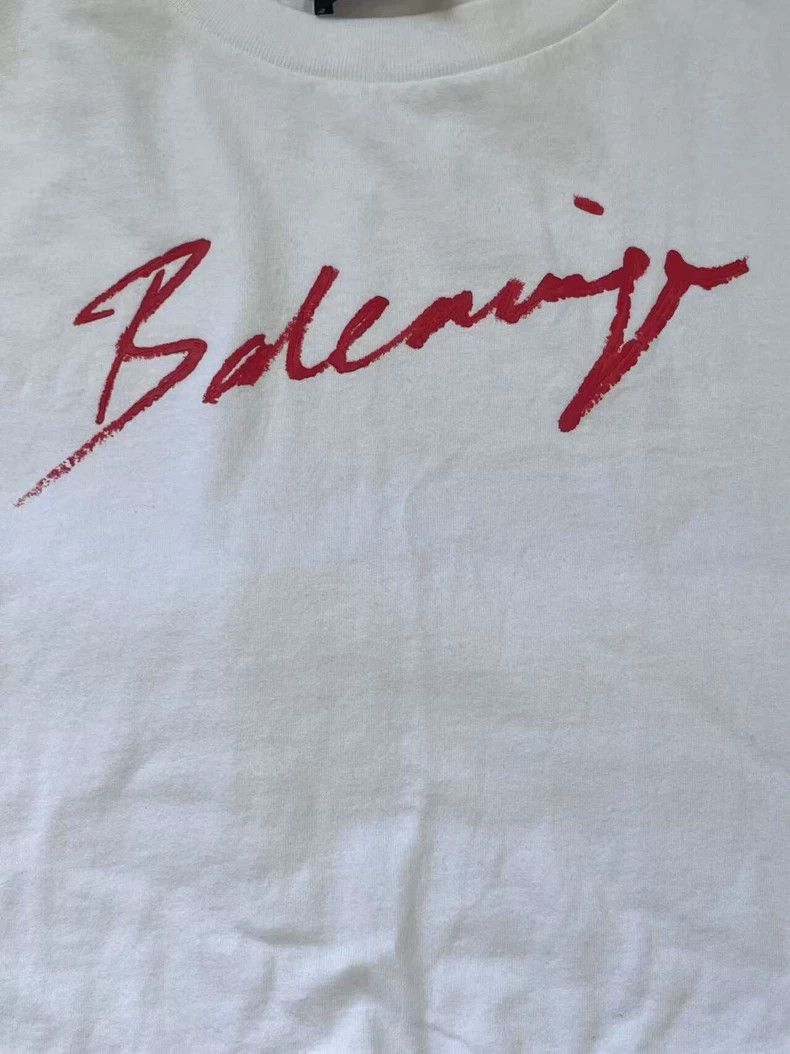 Balenciaga Balenciaga Alphabetic printed cotton T-shirt Size M / US 6-8 / IT 42-44 - 3 Thumbnail