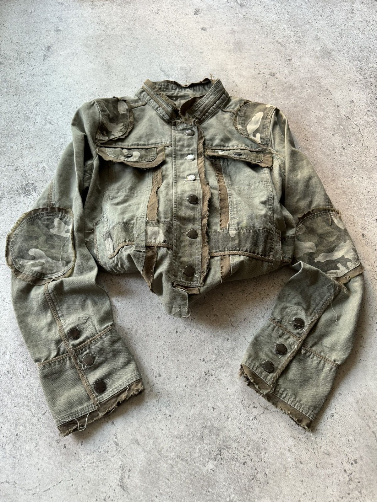 Junya Watanabe Vintage Patchwork Camo Military Japanese Jacket Size US S / EU 44-46 / 1 - 4 Thumbnail