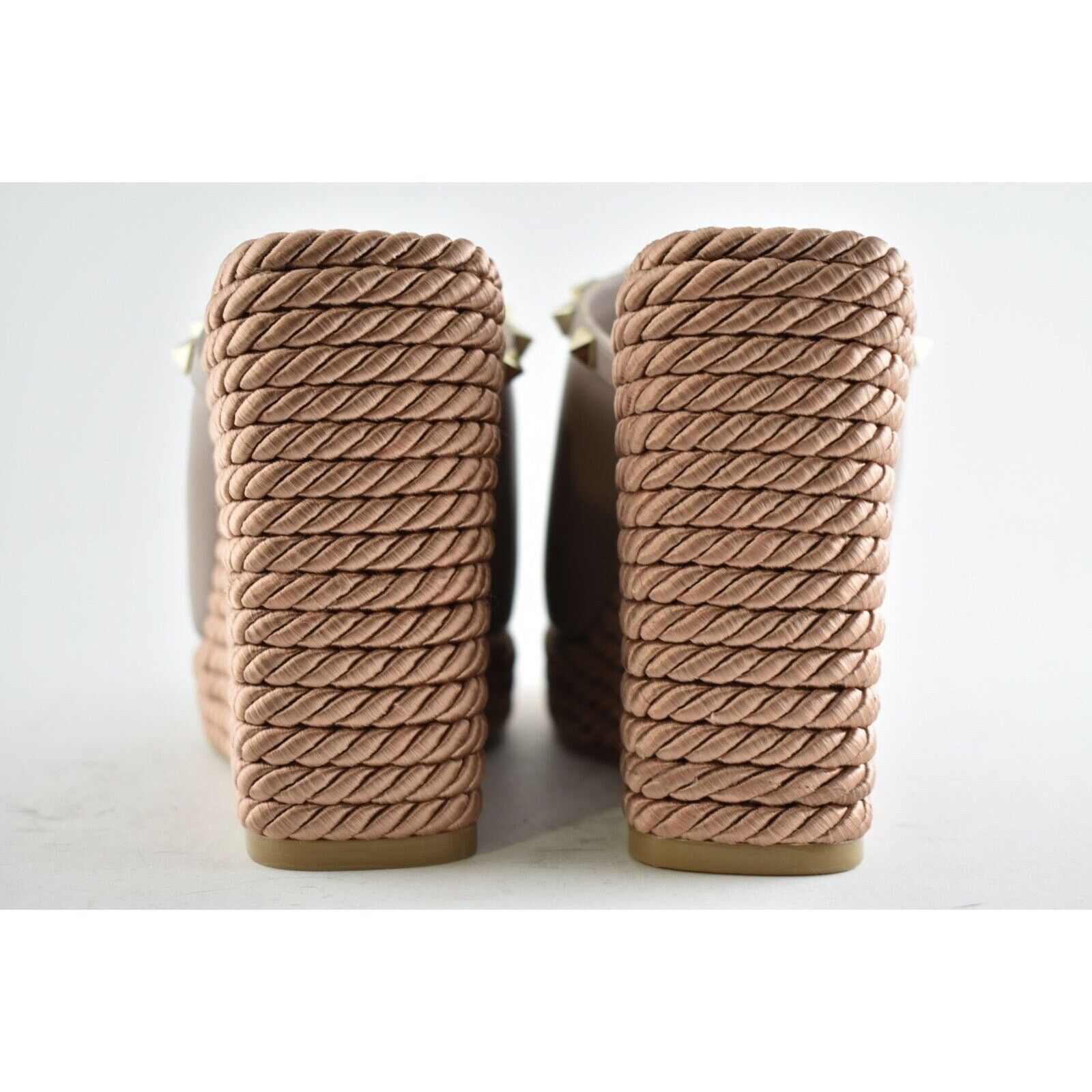 Valentino Valentino Rockstud Torchon Poudre Nude Backless Platform Size US 11 / IT 41 - 11 Thumbnail