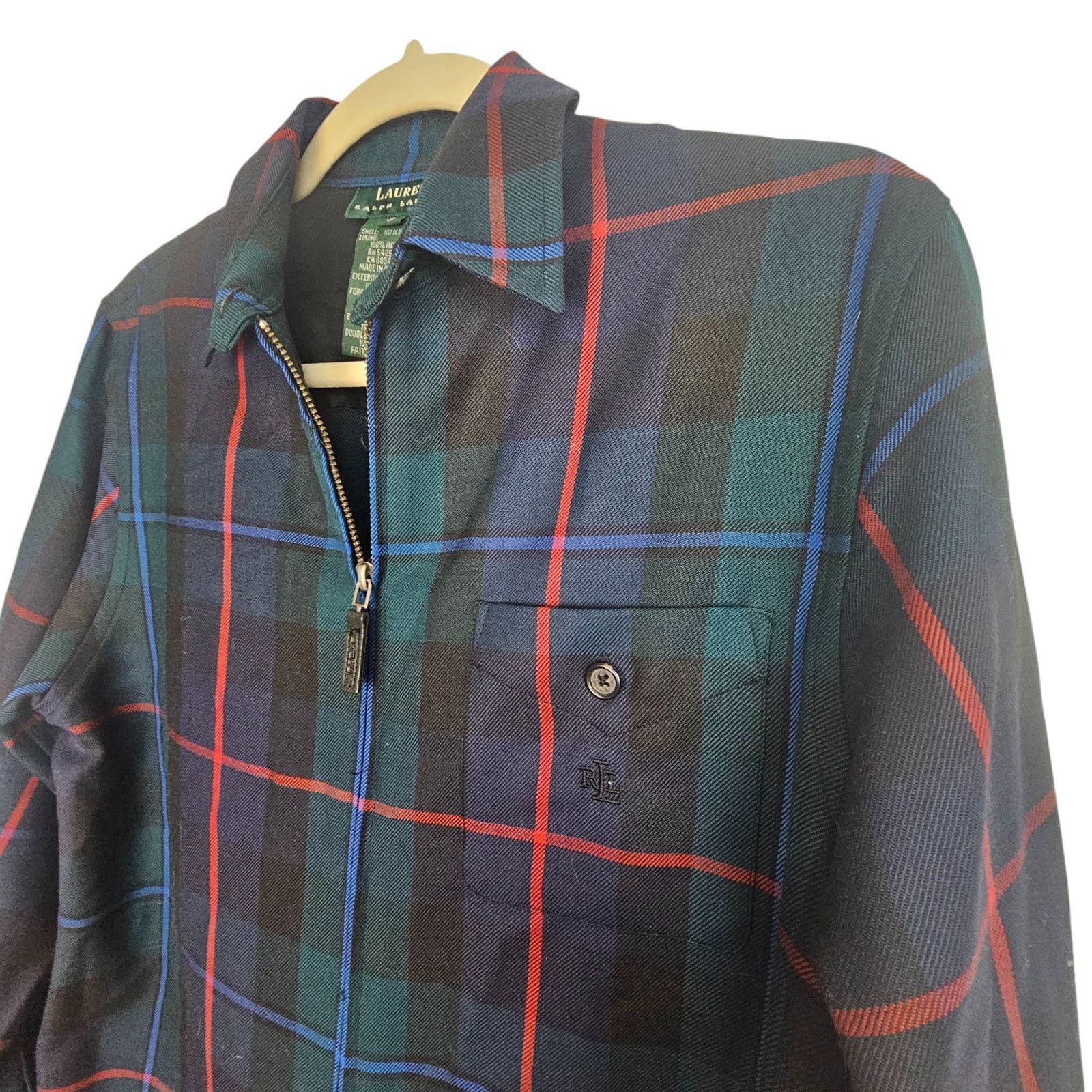 Lauren Ralph Lauren Vintage Lauren Ralph Lauren Womens Wool Shacket Dark Preppy Size S / US 4 / IT 40 - 5 Thumbnail