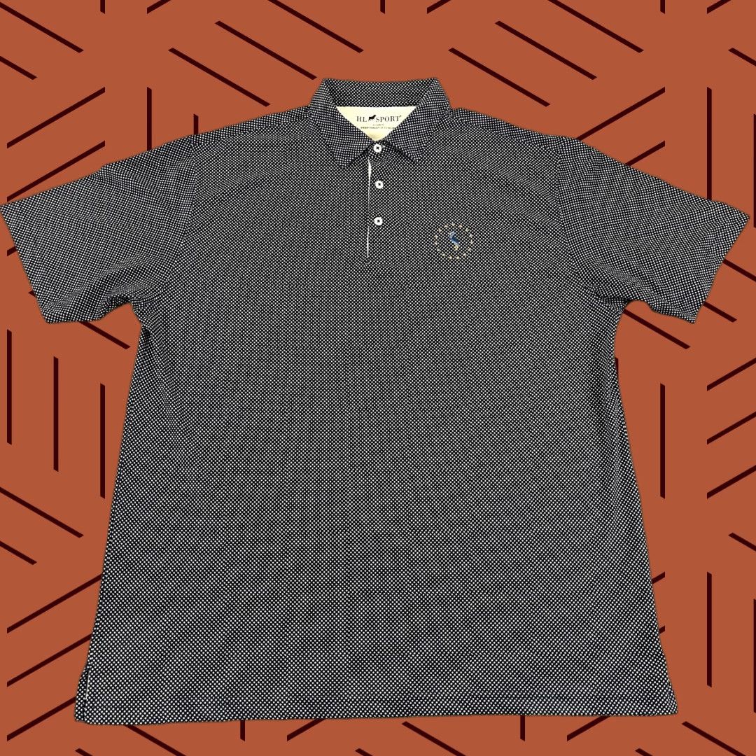Vintage HORN LEGEND Polo Shirt Men XL Blue Golf Performance S/S LINKS AT PERRY CABIN Size US XL / EU 56 / 4 - 1 Thumbnail
