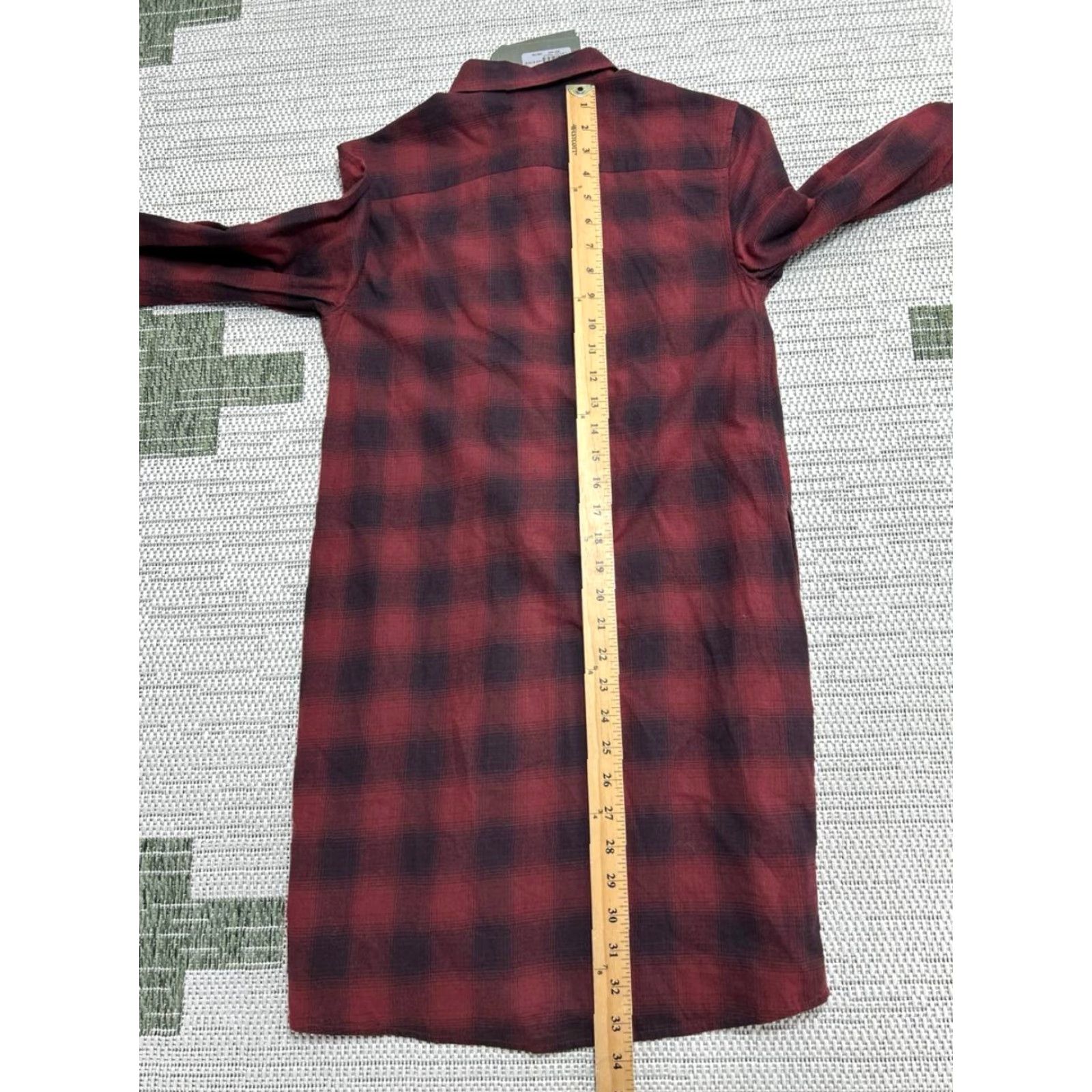 Allsaints AllSaints Kayla Shirt Dress Women 2 Red Check Cotton Button Up Shirttail Hem New Shirt Dress Women 2 Red Check Cotton Button Up Shirttail Hem New Size XS / US 0-2 / IT 36-38 - 4 Thumbnail