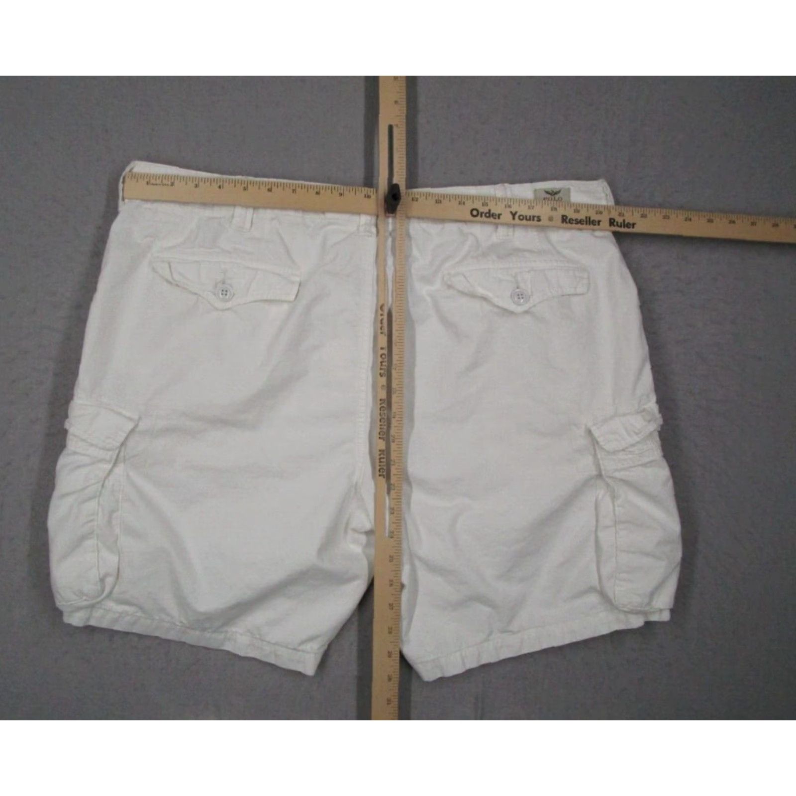 Polo Ralph Lauren VINTAGE Polo Ralph Lauren Mens 40 White Cotton Cargo Shorts Size US L / EU 52-54 / 3 - 7 Thumbnail