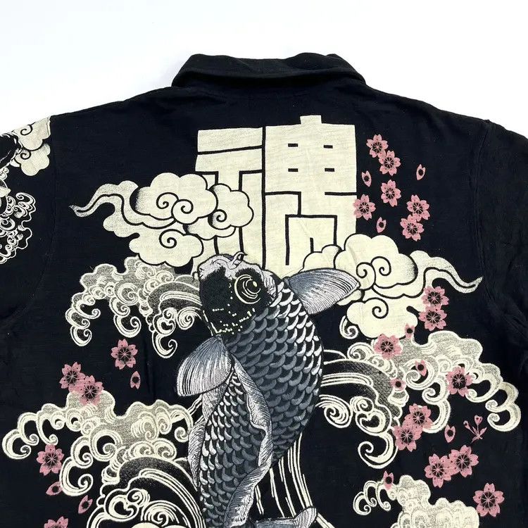 Karakuri Tamashii Karakuri Koi Embroidery Polo Shirts Size US L / EU 52-54 / 3 - 3 Thumbnail