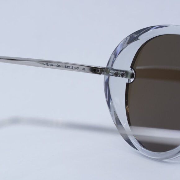 Bottega Veneta Bottega Veneta BV1273S 009 Sunglasses Grey Geometric Frame Size ONE SIZE - 7 Thumbnail