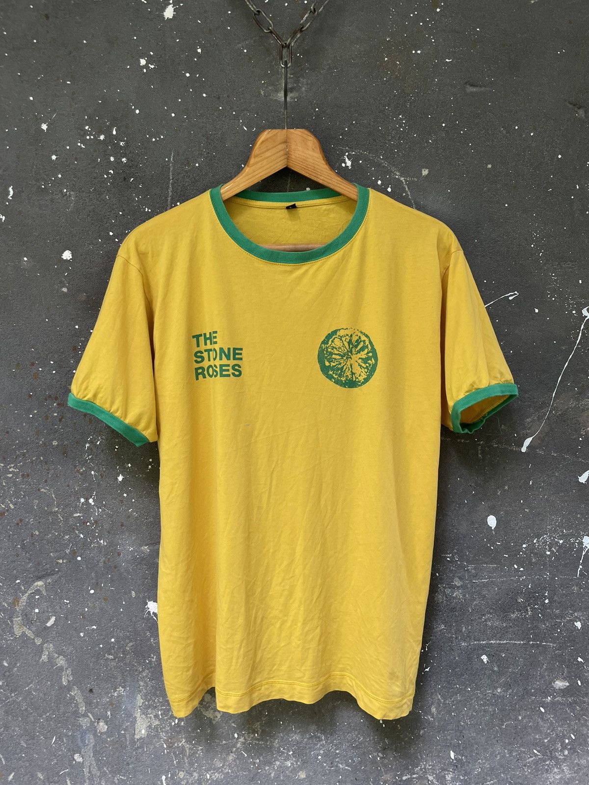 Vintage The Stone Roses 00’s Vintage T-Shirt Tour Yellow RARE Size US L / EU 52-54 / 3 - 1 Thumbnail