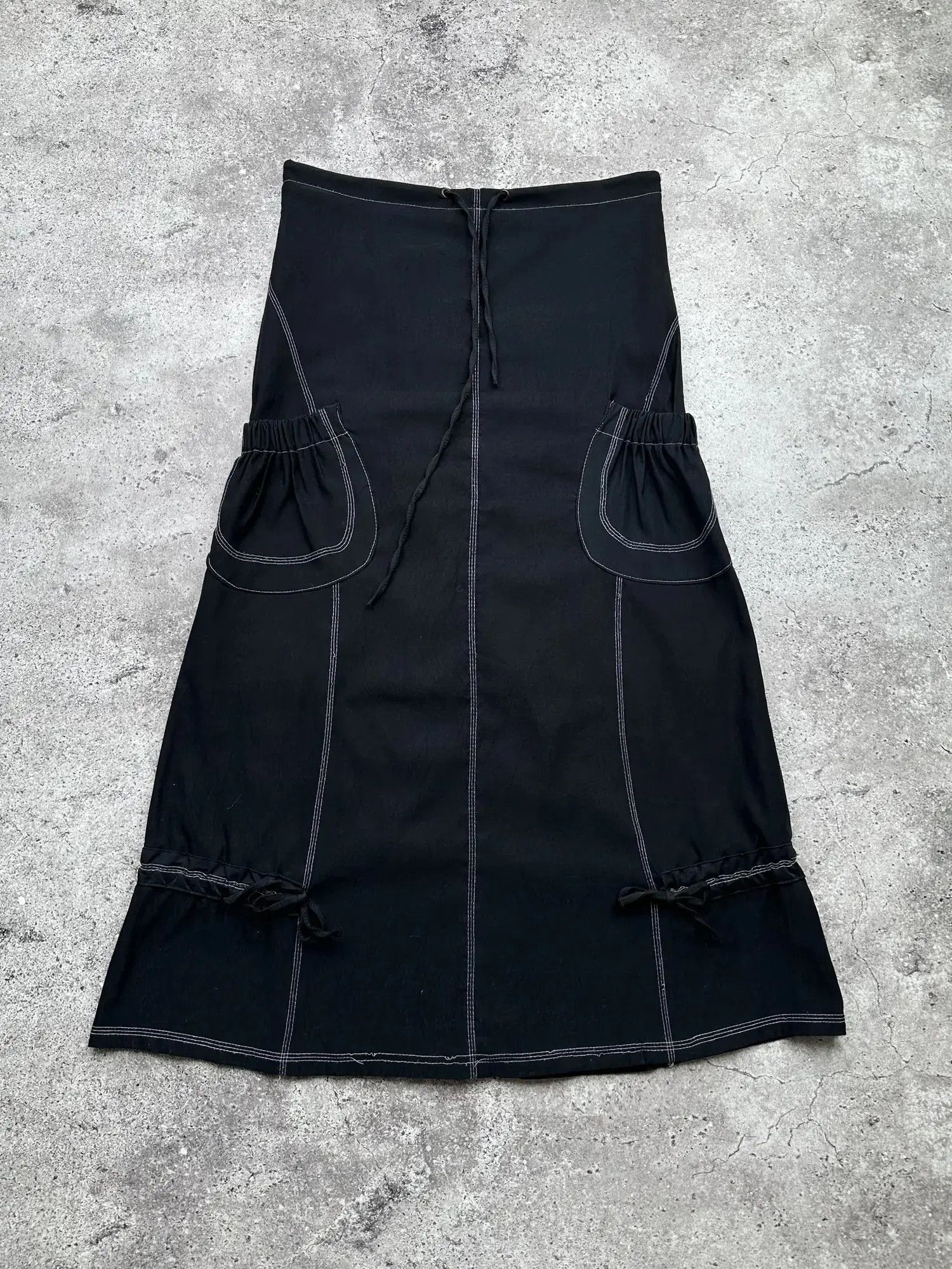 Japanese Brand Vintage Flare Skirt With Bondage C237(V646)(E8) Size 27" / US 4 / IT 40 - 1 Thumbnail