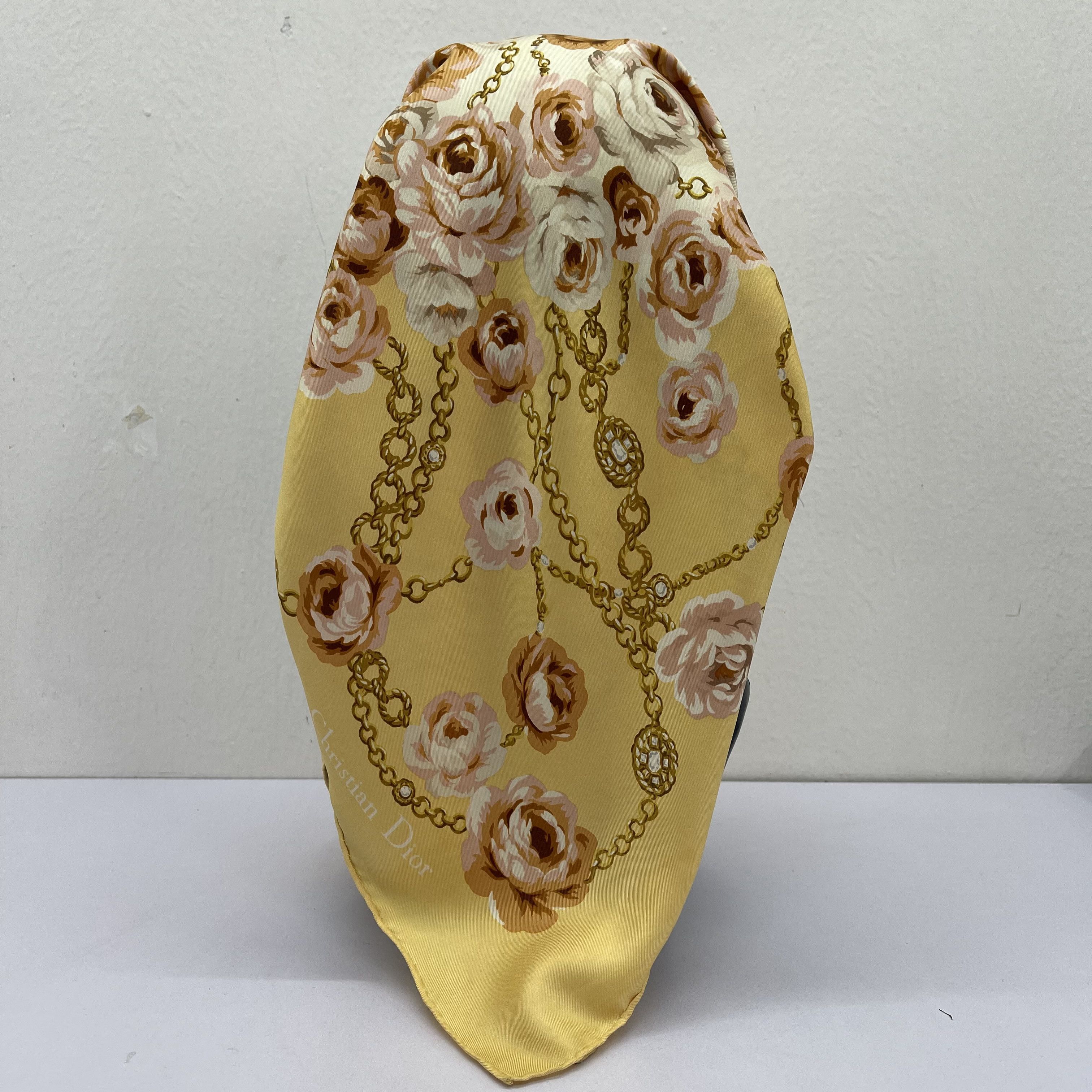 Christian Dior Monsieur Vintage Christian Dior Silk Scarf - S7032 Size ONE SIZE - 3 Thumbnail
