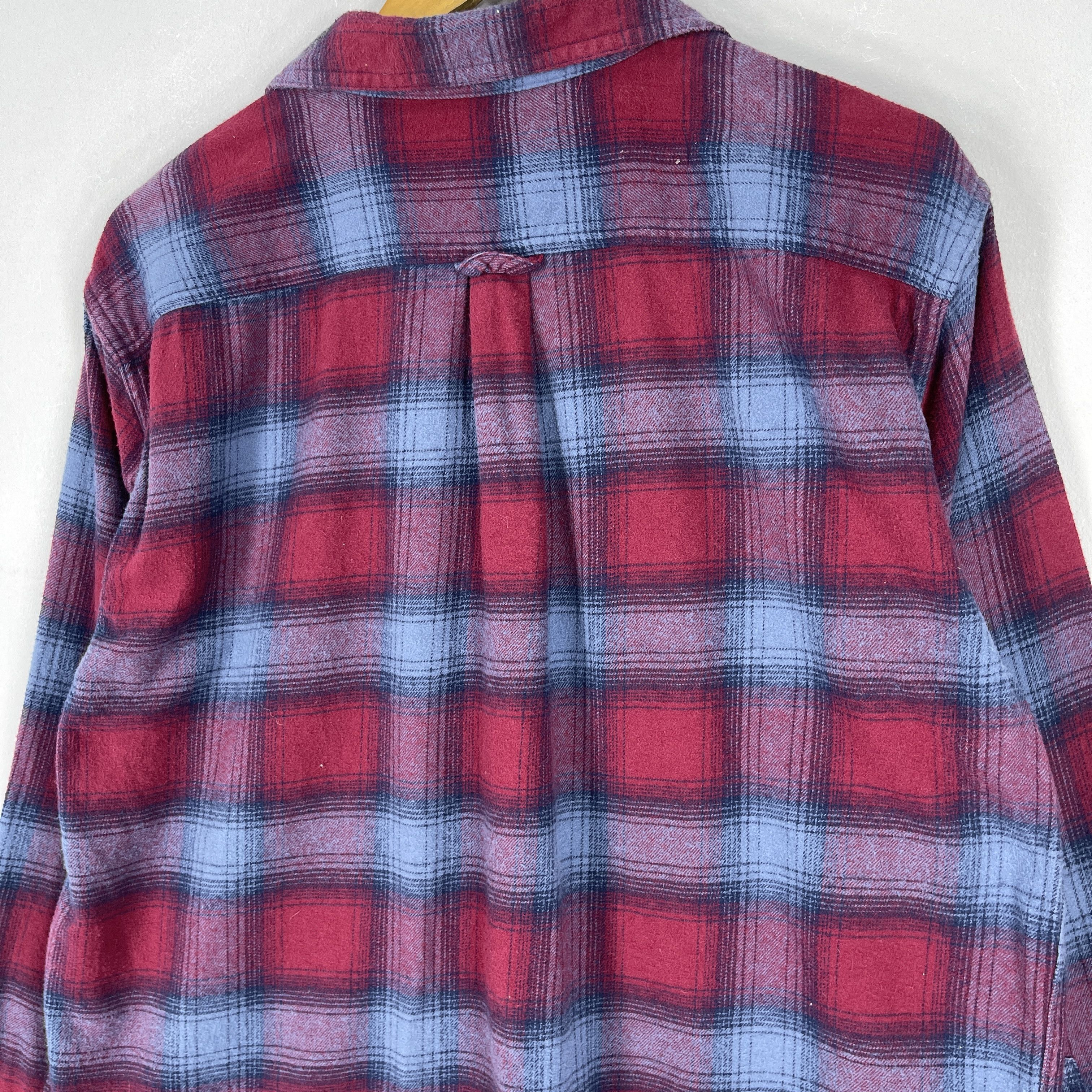 Eddie Bauer Vintage EDDIE BAUER Plaid Shadow Red/Blue Tartan Flannel Size US XL / EU 56 / 4 - 9 Thumbnail