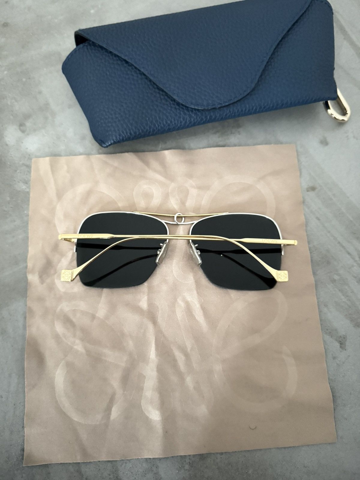 Loewe LW40024U Knot Aviator sunglasses Size ONE SIZE - 4 Thumbnail
