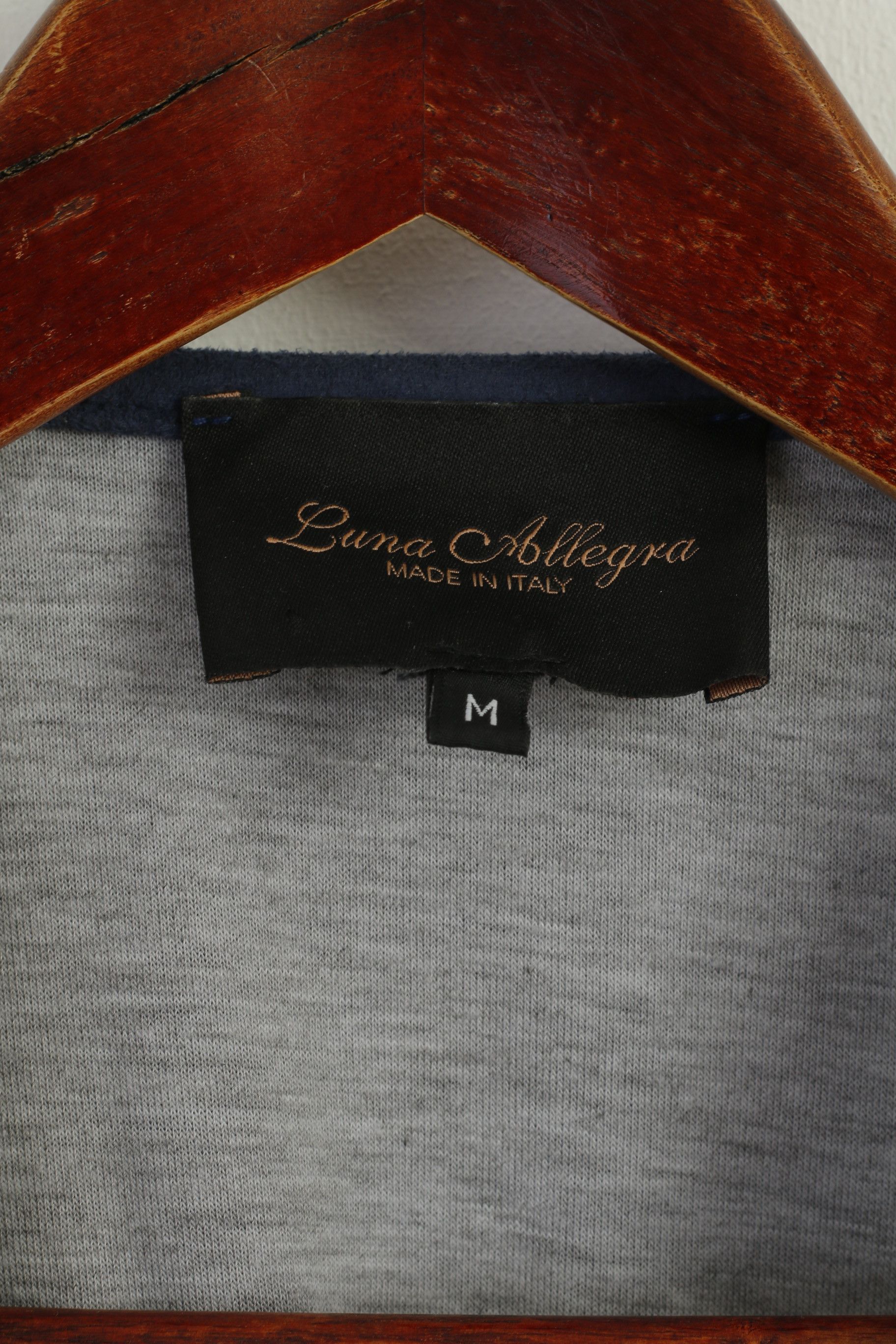 Vintage Luna Allegra Women M Blazer Navy Soft Italy 7594 Size M / US 6-8 / IT 42-44 - 4 Thumbnail