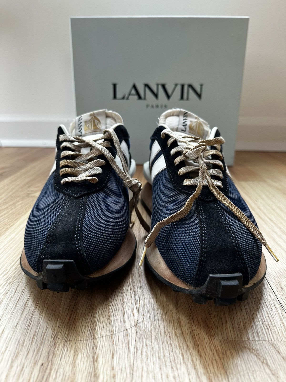 Lanvin Lanvin Bumper Sneaker Navy/White Mesh Size US 10 / EU 43 - 11 Thumbnail