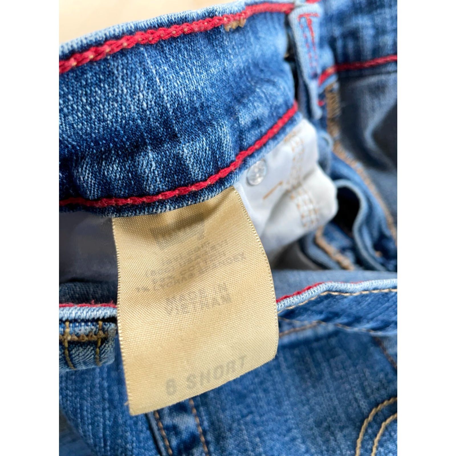 Levi's VTG Levi's 550 Relaxed Boot Cut Jeans Womens 6 Short Blue Denim Pattern Solid Retro 90s Hippster Classic Jeans Size 28" / US 6 / IT 42 - 4 Thumbnail