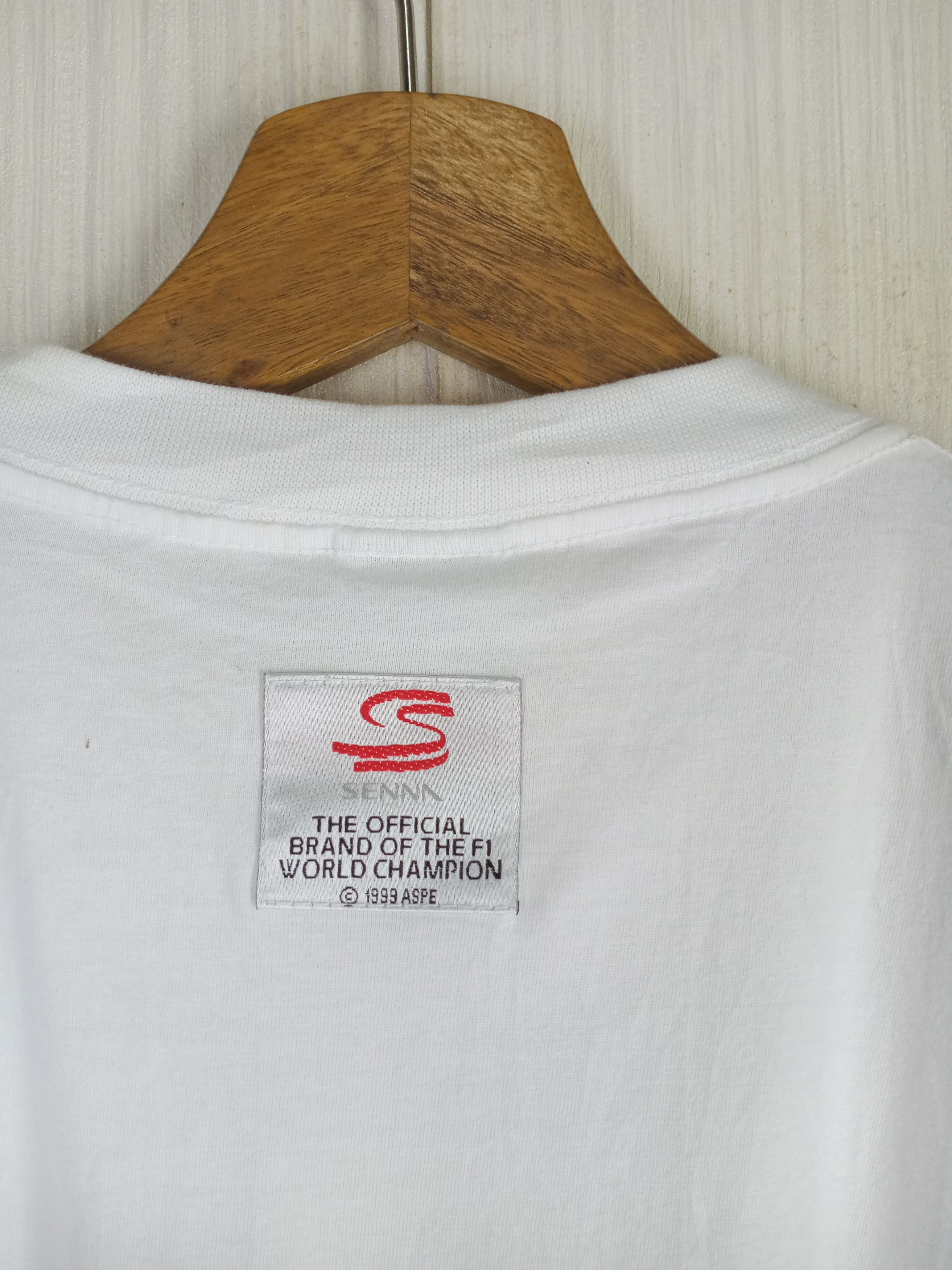 Formula 1 Rare Vintage 90s Ayrton Senna Formula One Tshirt Size US M / EU 48-50 / 2 - 13 Thumbnail