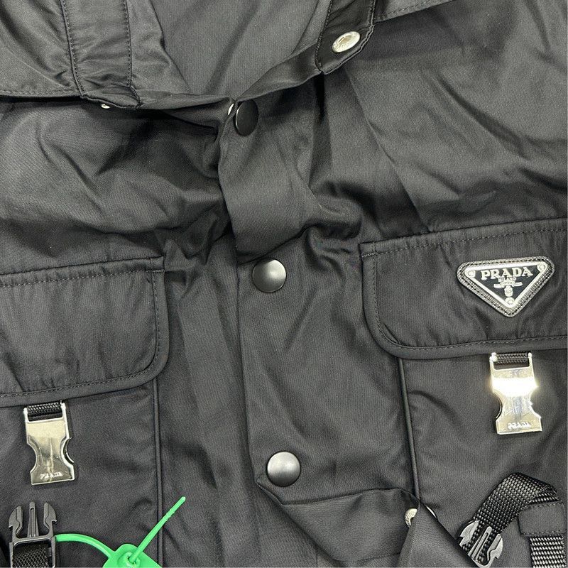 Prada Prada Black LooseFit Button-2506 Size US L / EU 52-54 / 3 - 3 Thumbnail