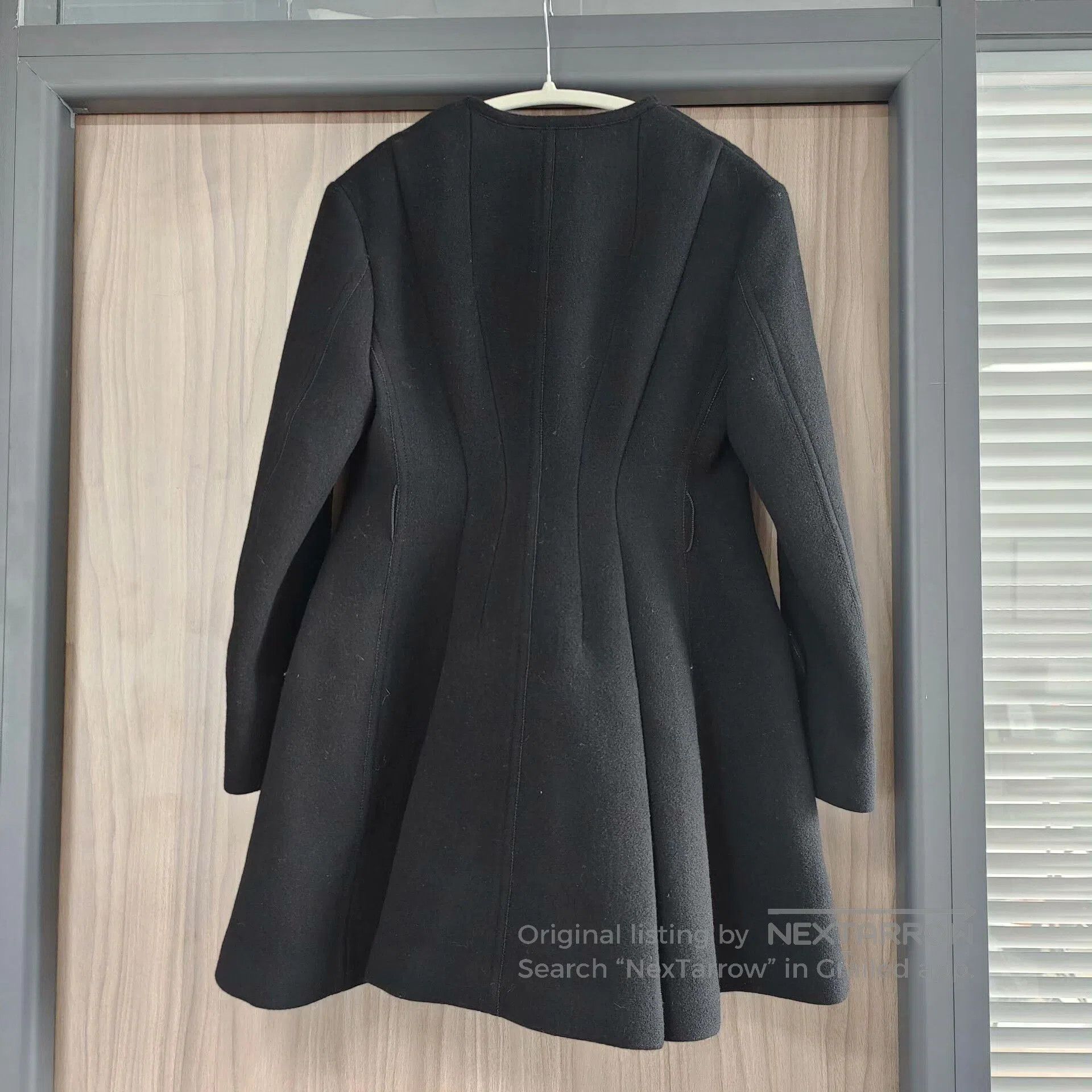 Miu Miu MIU MIU Black Wool Long Coat. Size US L / EU 52-54 / 3 - 2 Thumbnail