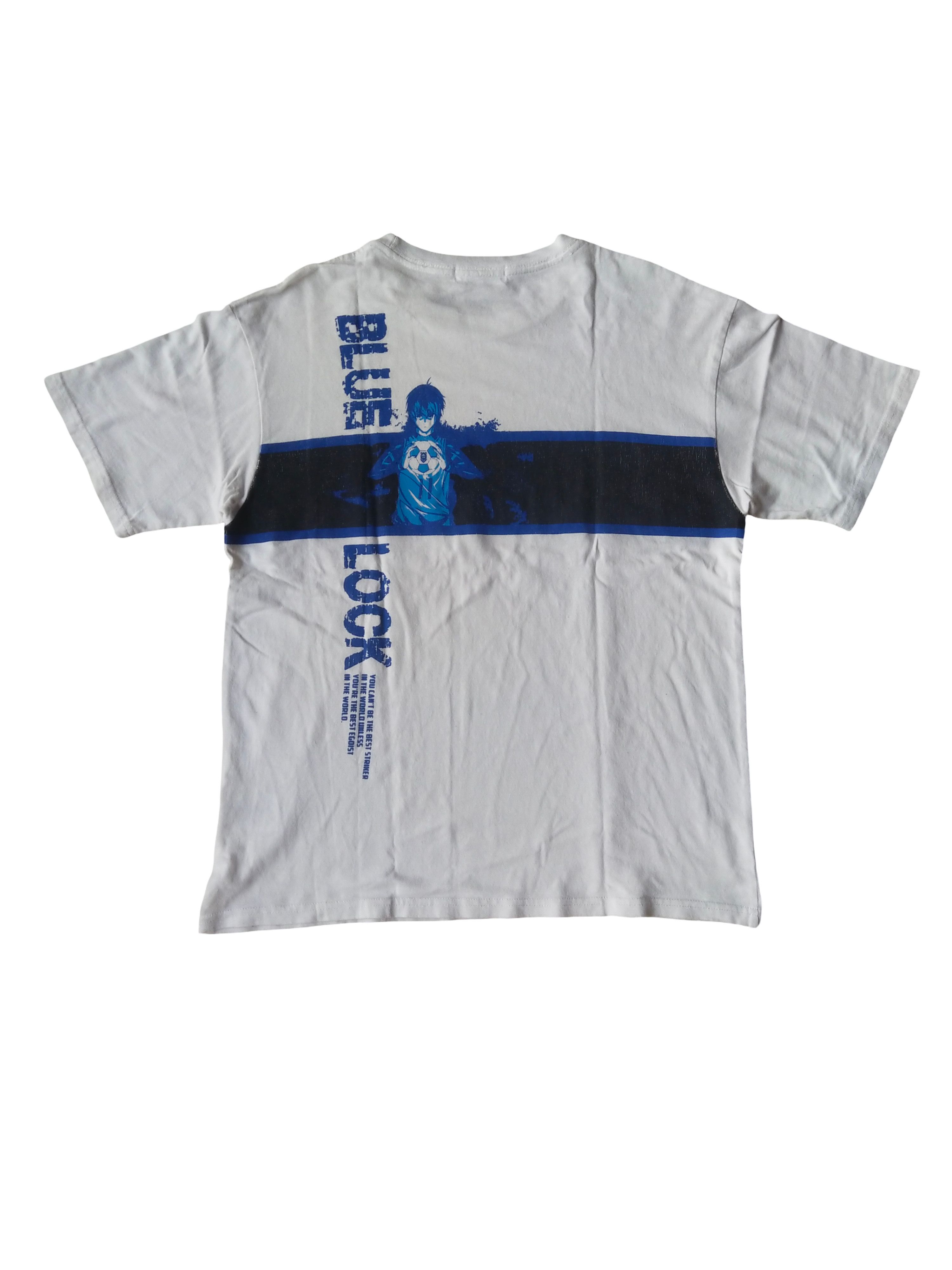 Anime Blue Lock Isagi Yoichi Art White Anime Tee Size US M / EU 48-50 / 2 - 1 Thumbnail