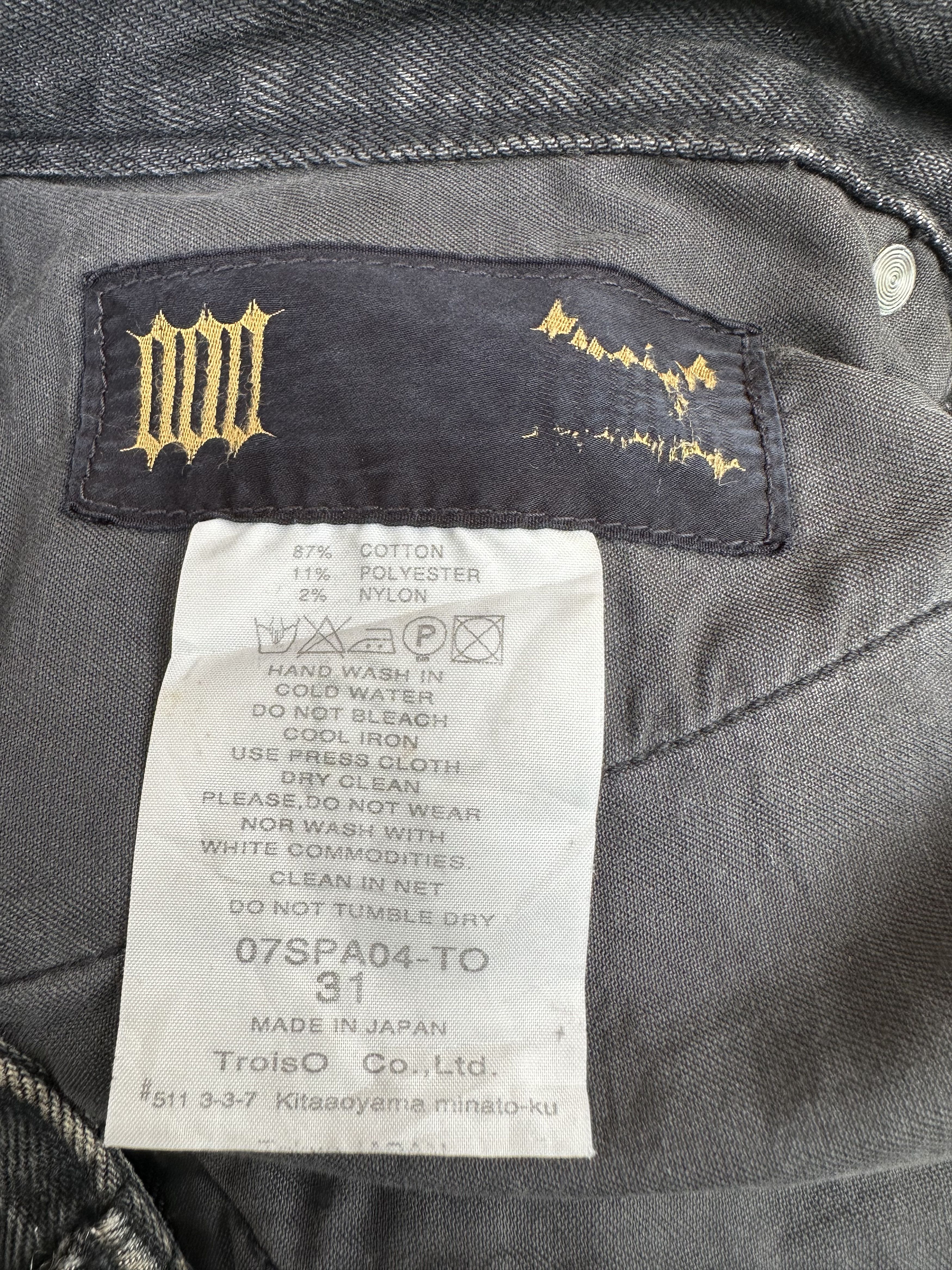 Yasuyuki Ishii Vintage Japanese Brand Troiso Distressed Flare Denim Jeans Size US 32 / EU 48 - 23 Thumbnail