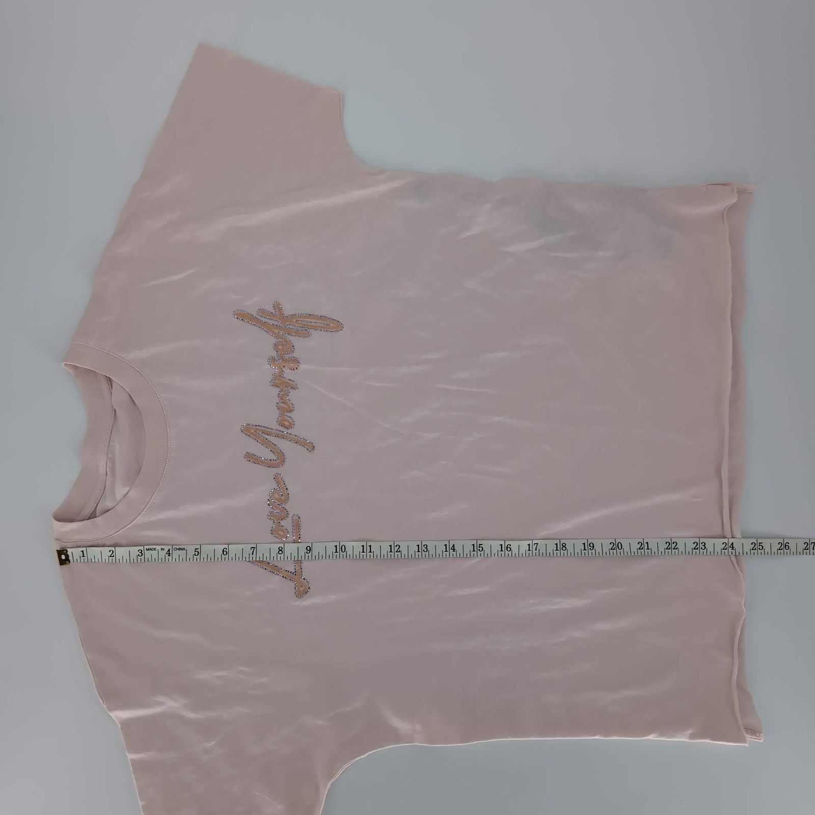 Zadig & Voltaire Zadig & Voltaire Pink Love Yourself Diamanté T-Shirt - Sz XS Size XS / US 0-2 / IT 36-38 - 10 Thumbnail