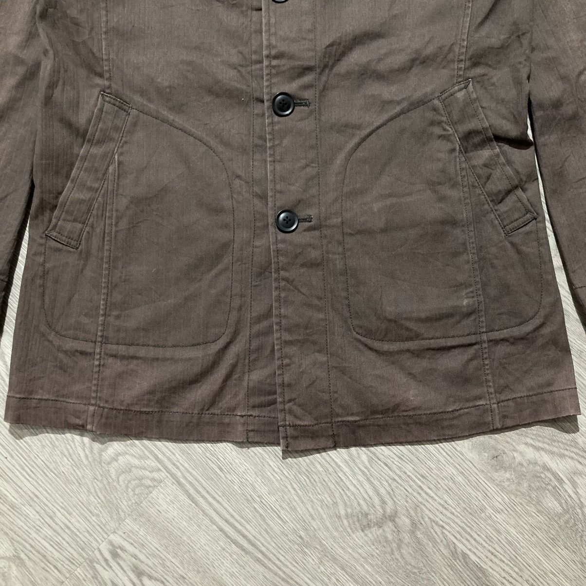 Michel Klein Vintage Michel Klein Homme Paris Coated Jacket Brown Luxury Size US L / EU 52-54 / 3 - 4 Thumbnail