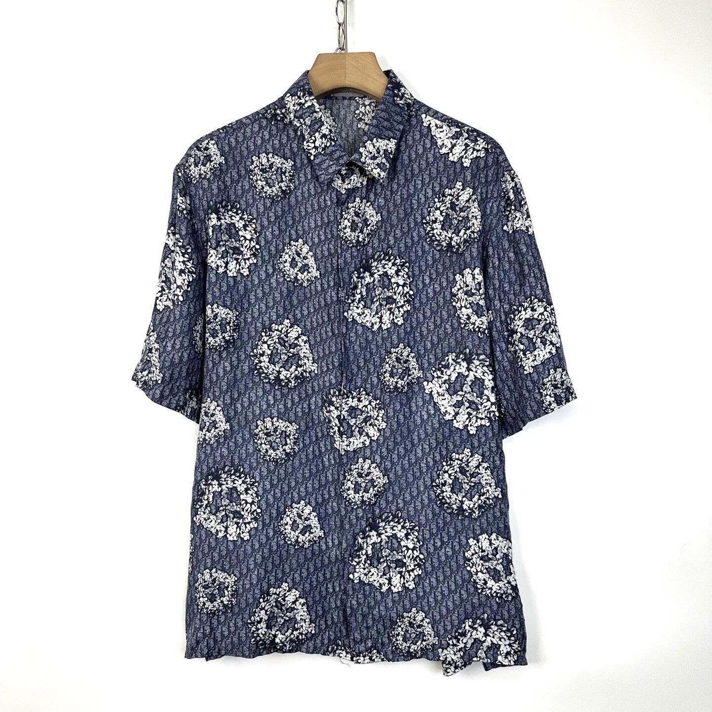 Dior DIOR x Denim Tears Silk Monogram Oversized Shirt Size US XL / EU 56 / 4 - 1 Thumbnail