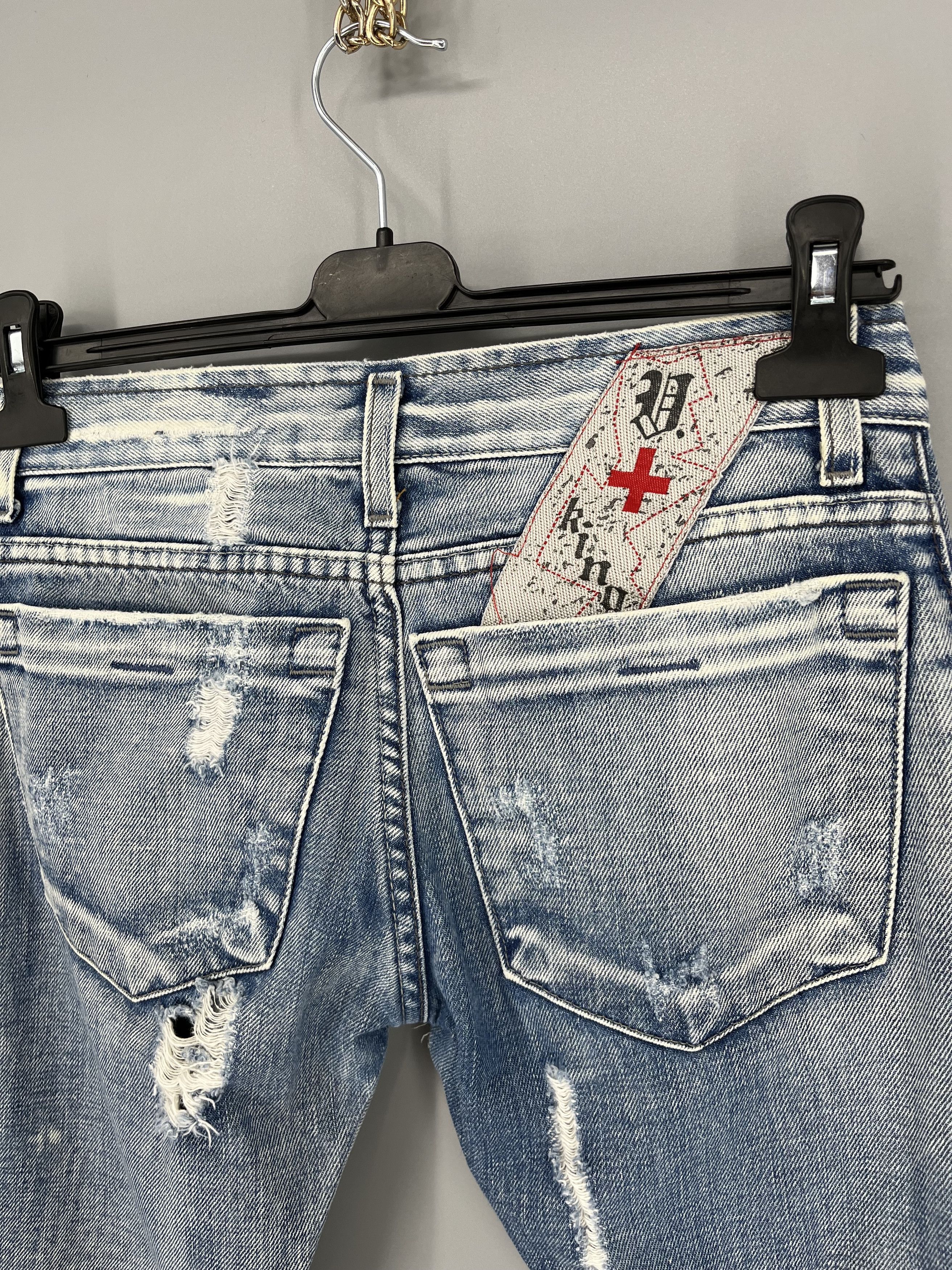 Vintage Rare Men's Jeans With Embroidered Flowers Japanese Brand Size US 28 / EU 44 - 10 Thumbnail