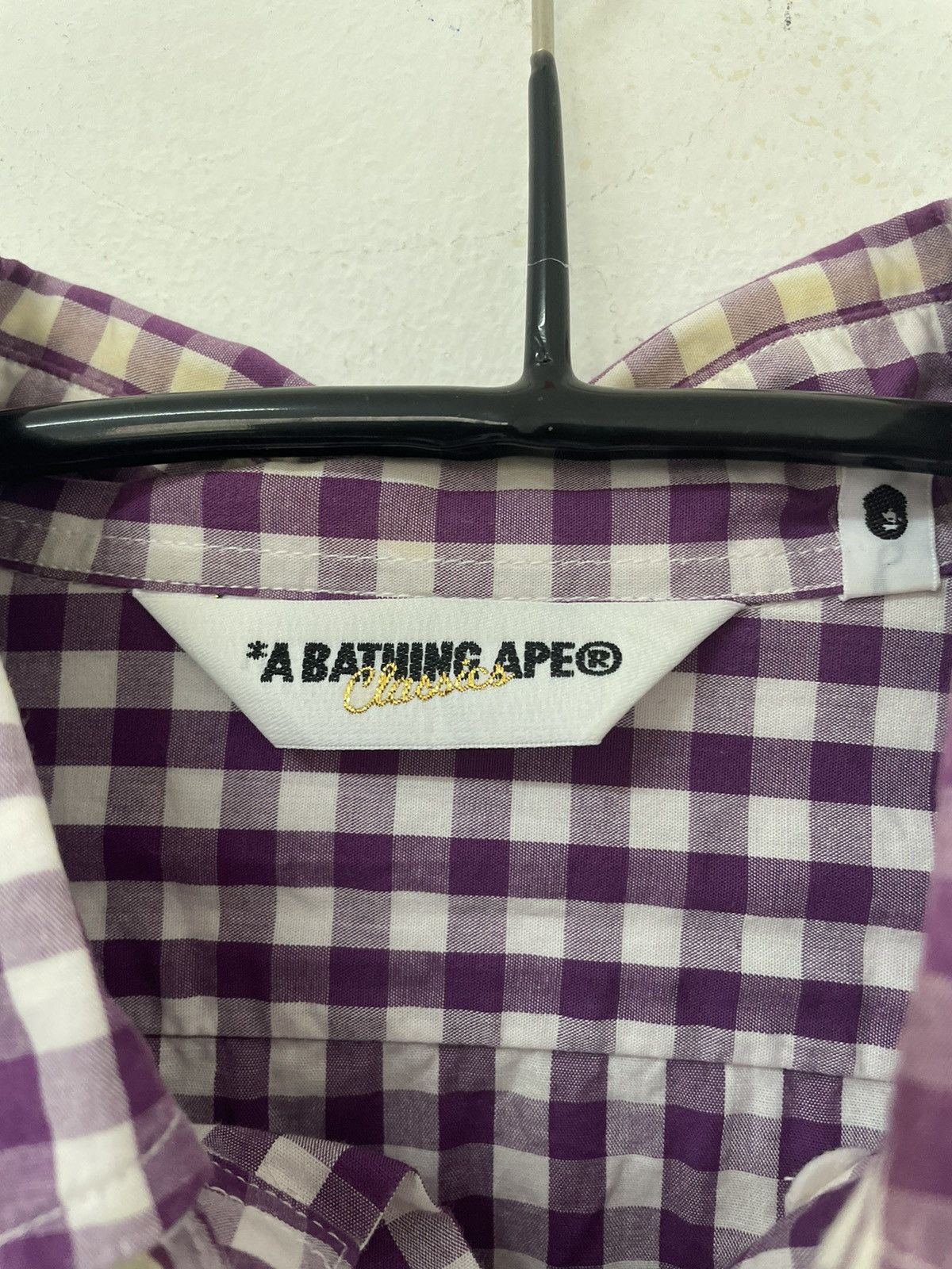 Bape GINGHAM CHECK BD S/S SHIRT Size US M / EU 48-50 / 2 - 3 Thumbnail