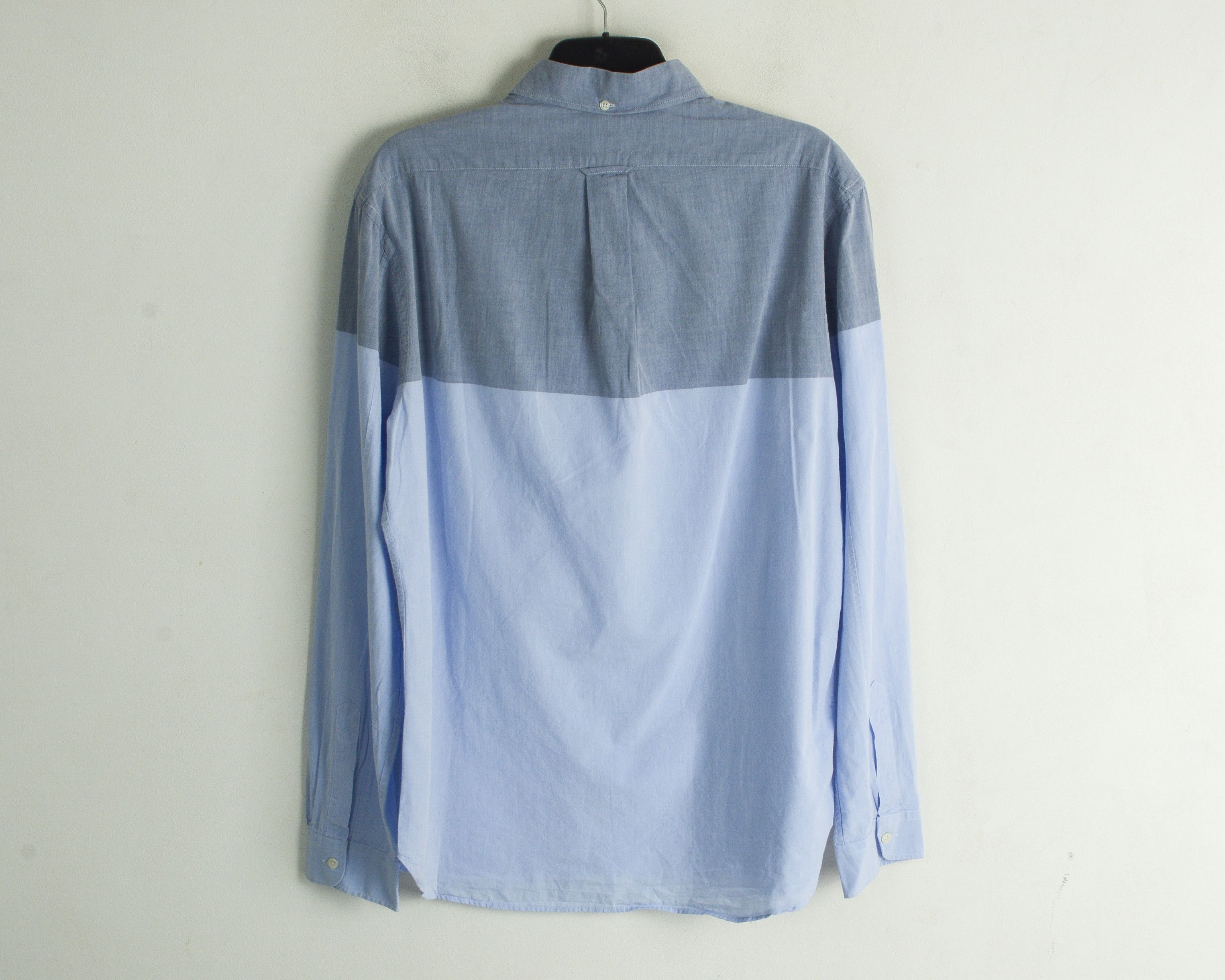 Mads Norgaard MADS NØRGAARD Shirt Formal Cotton Casual Long Sleeved Blue Size US XXL / EU 58 / 5 - 3 Thumbnail