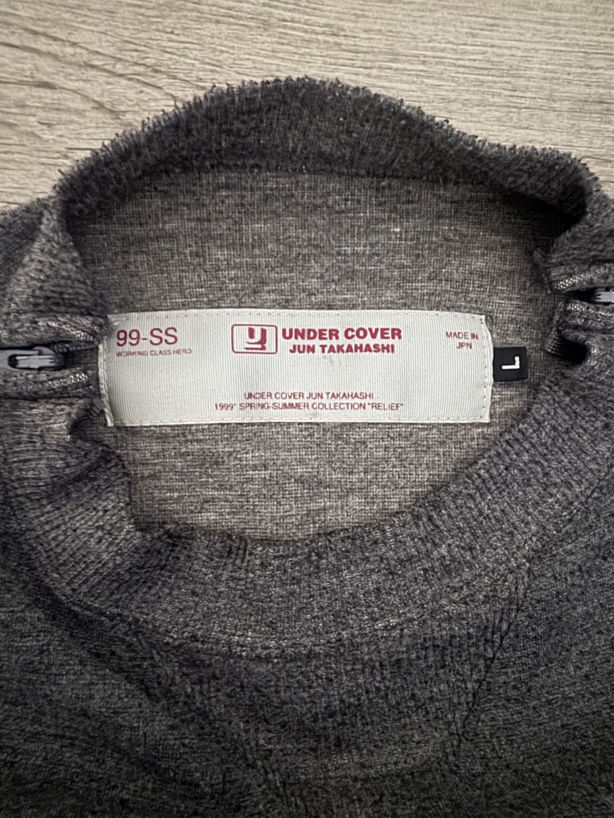 Undercover SS99 Undercover Groupie Zip Off Crewneck Sweatshirt Size US L / EU 52-54 / 3 - 7 Thumbnail