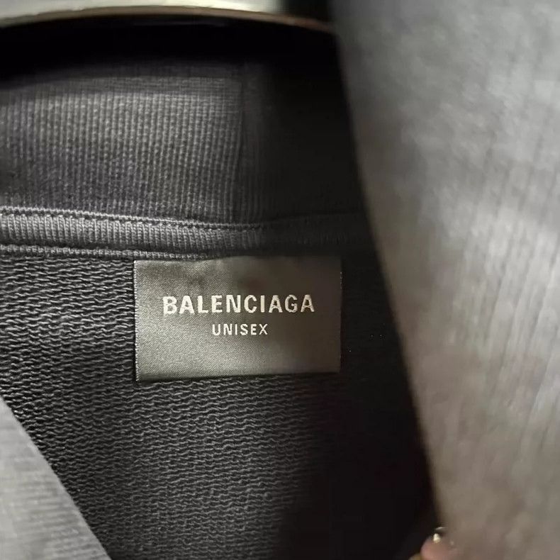 Balenciaga Balenciaga Black Letter Print Hooded Sweatshirt-2505 Size US XS / EU 42 / 0 - 3 Thumbnail