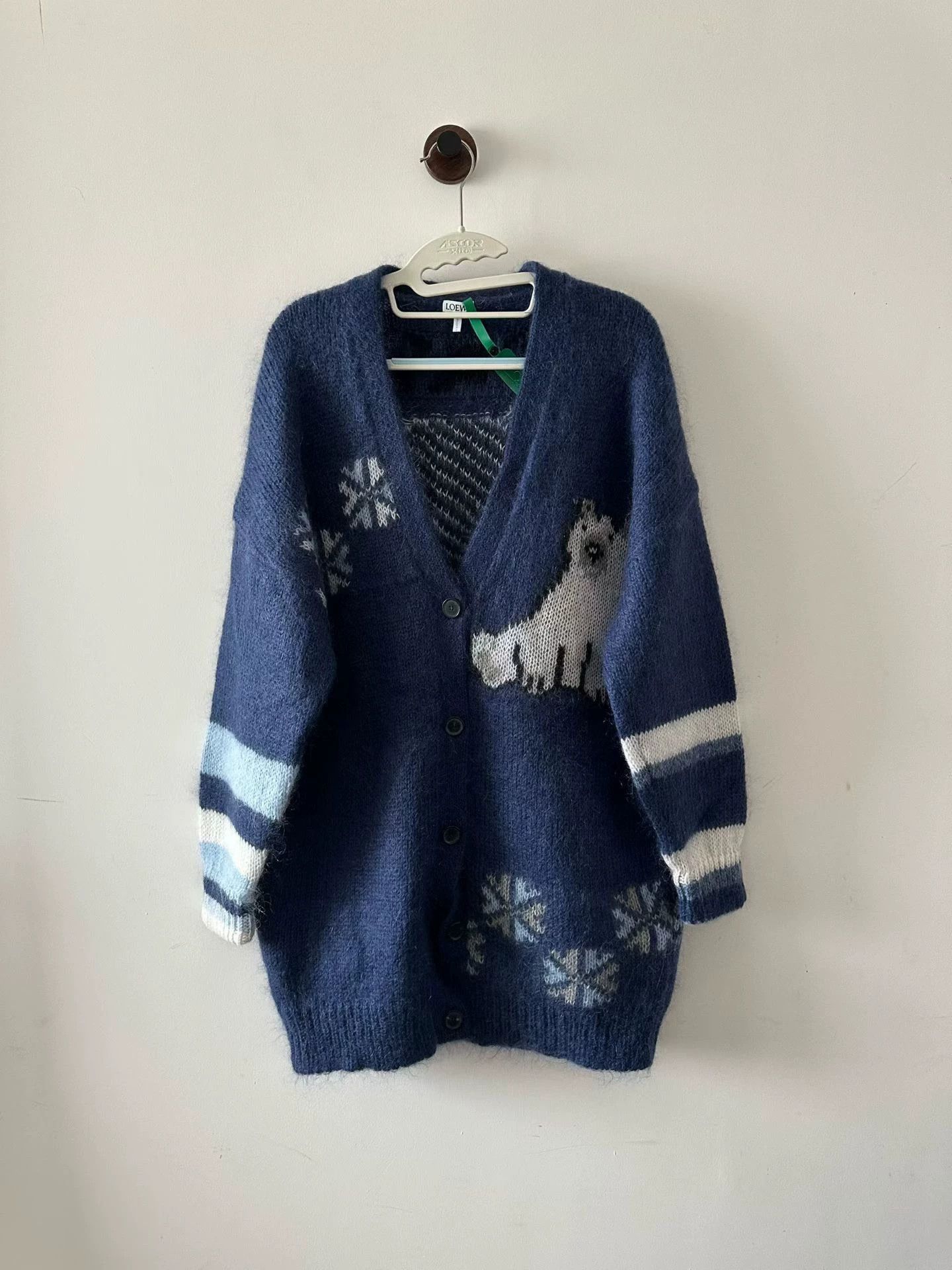Loewe LOEWE Polar Bear Mohair Cardigan XS Size XS / US 0-2 / IT 36-38 - 1 Thumbnail
