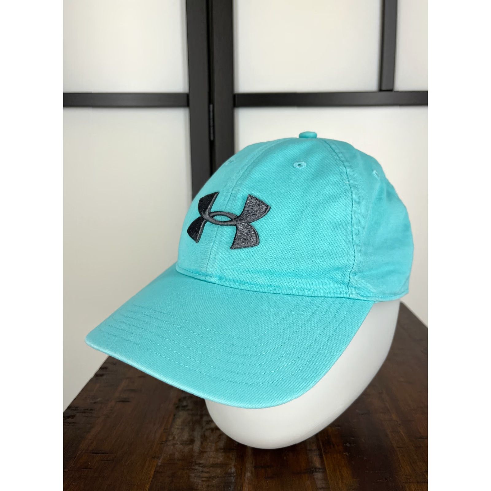 Under Armour Under Armour Golf Hat Cap Strap Back Mens One Size Blue Cotton Polyester Blend Size ONE SIZE - 4 Thumbnail