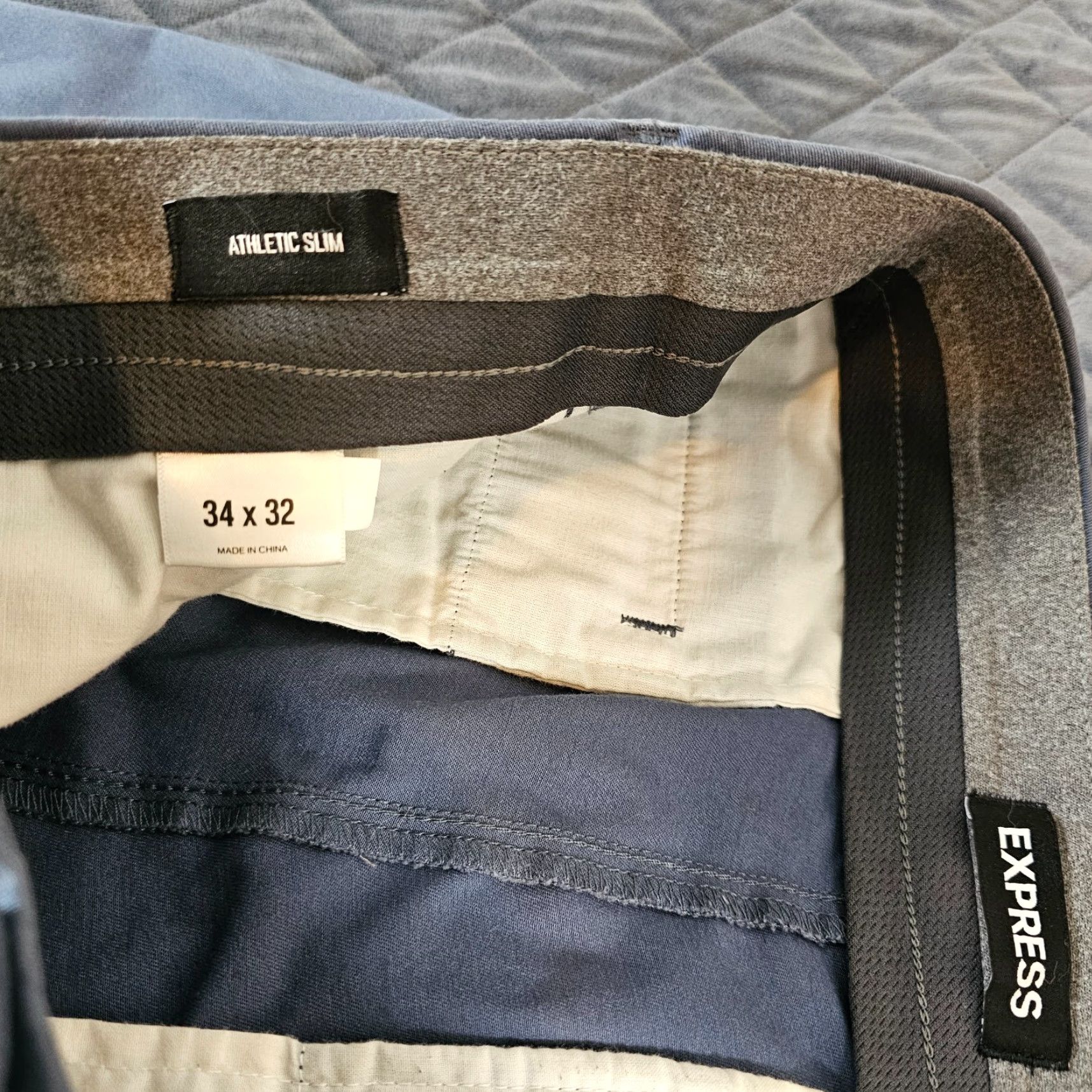 Express Express Slim Stretch 365 Comfort Men's Black Pants 34x32 Casual Chino Size US 34 / EU 50 - 4 Thumbnail