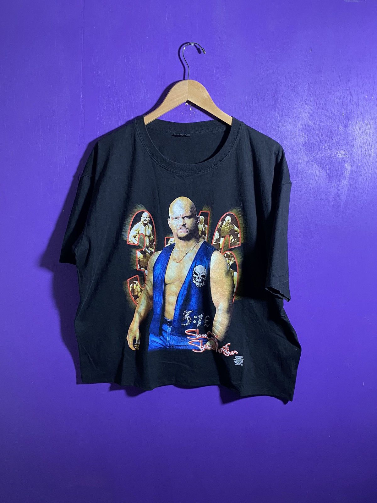 Vintage × WWF Vintage 90s Stone cold Steve Austin 3:16 t-shirt Size US XL / EU 56 / 4 - 1 Thumbnail