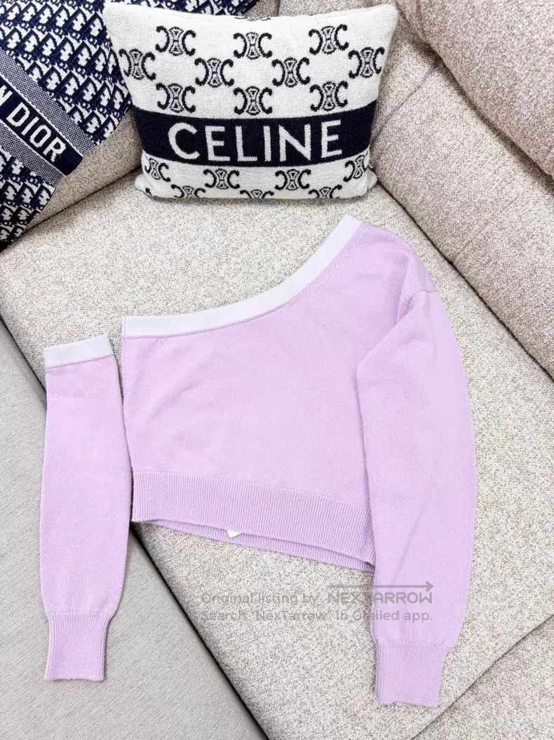 Chanel Chanel Pin lilac edge slanted shoulder sleeve Size XS / US 0-2 / IT 36-38 - 3 Thumbnail