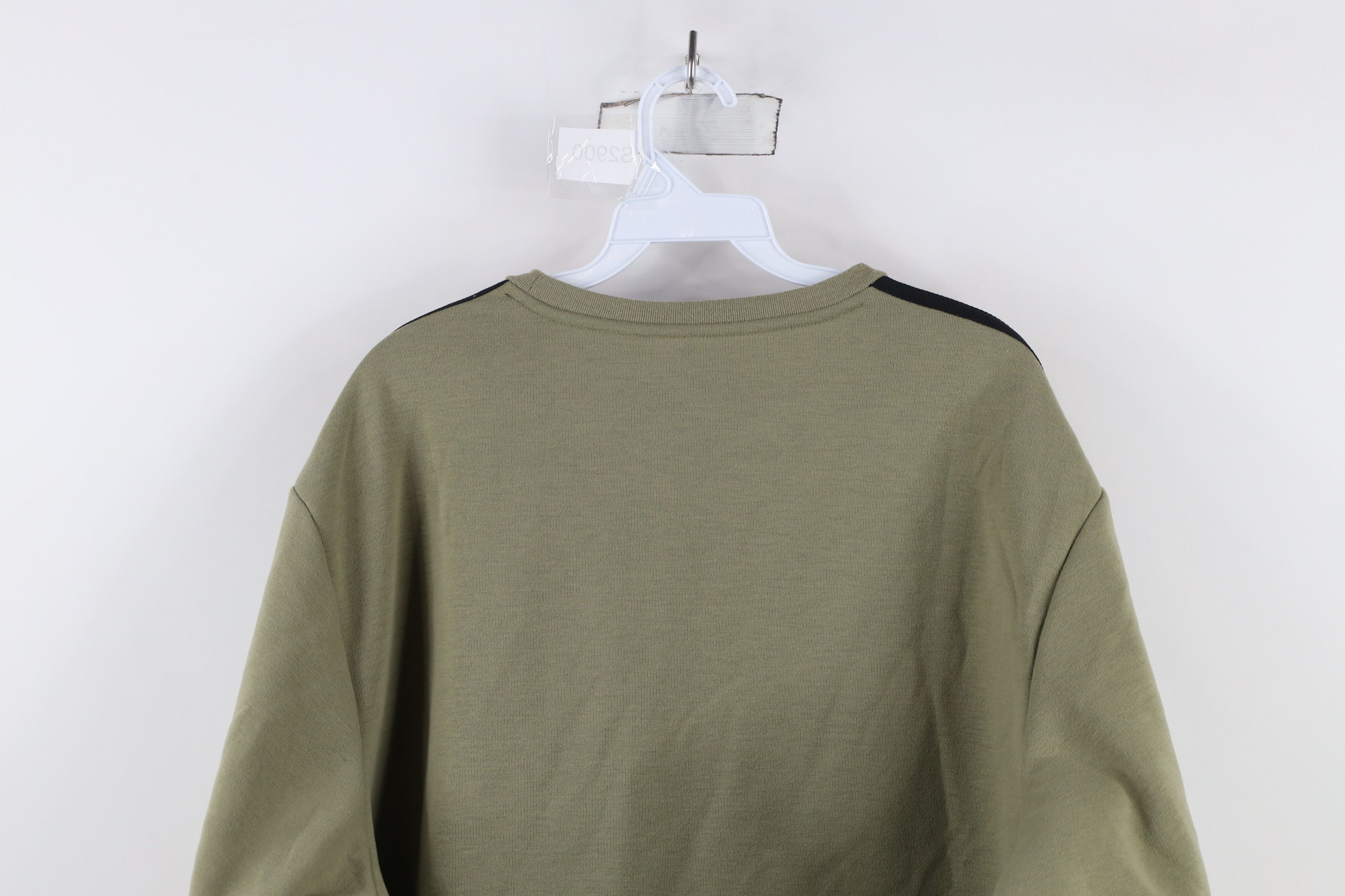 Adidas × Vintage New Adidas Out Striped Crewneck Sweatshirt Green Black Size US XXL / EU 58 / 5 - 10 Thumbnail