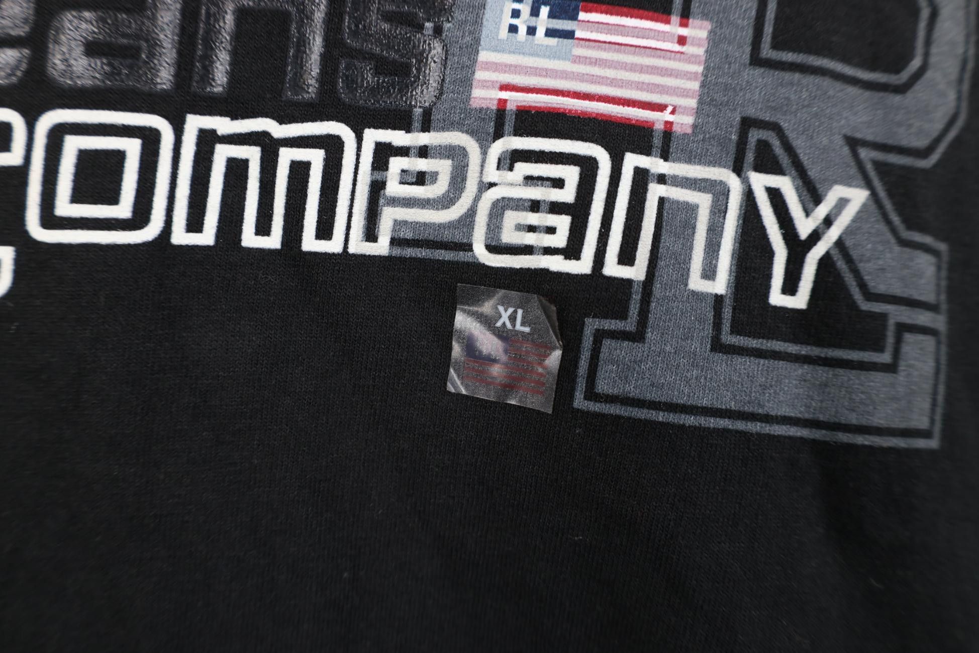 Polo Ralph Lauren Deadstock Vintage 90s Ralph Lauren Monogram T-Shirt Black Size US XL / EU 56 / 4 - 7 Thumbnail