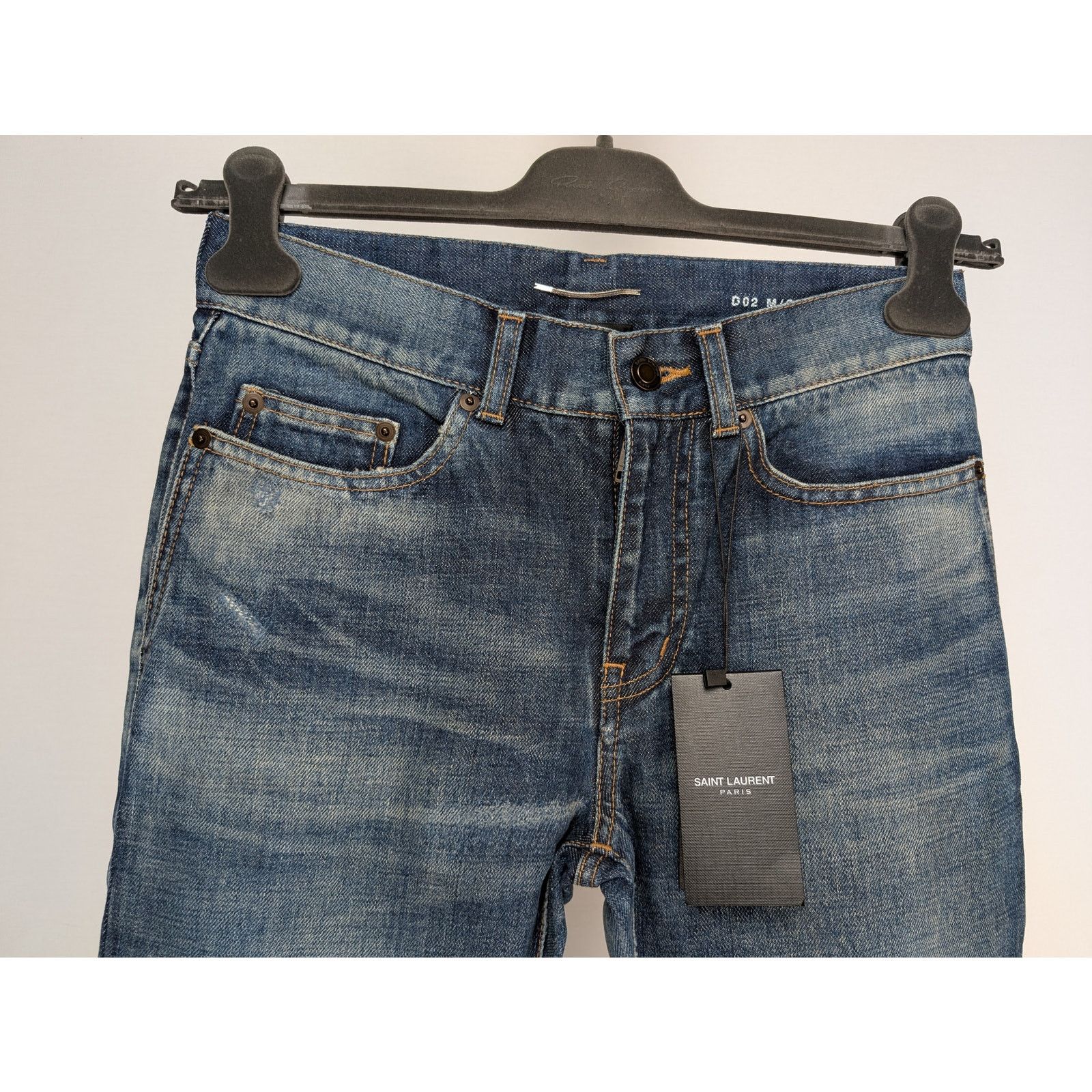 Saint Laurent Paris o1rshd1 Denim Jeans in Blue Size US 27 - 8 Thumbnail
