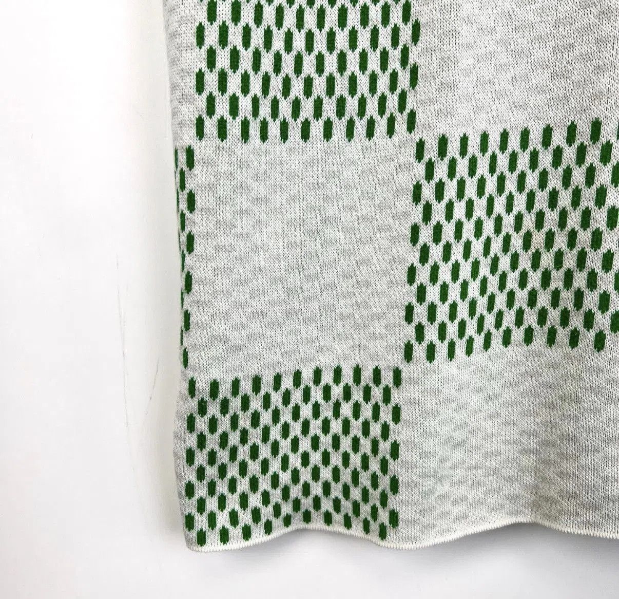 Louis Vuitton Green Checkered Short Sleeve Knit Top XL. Size US XL / EU 56 / 4 - 6 Thumbnail