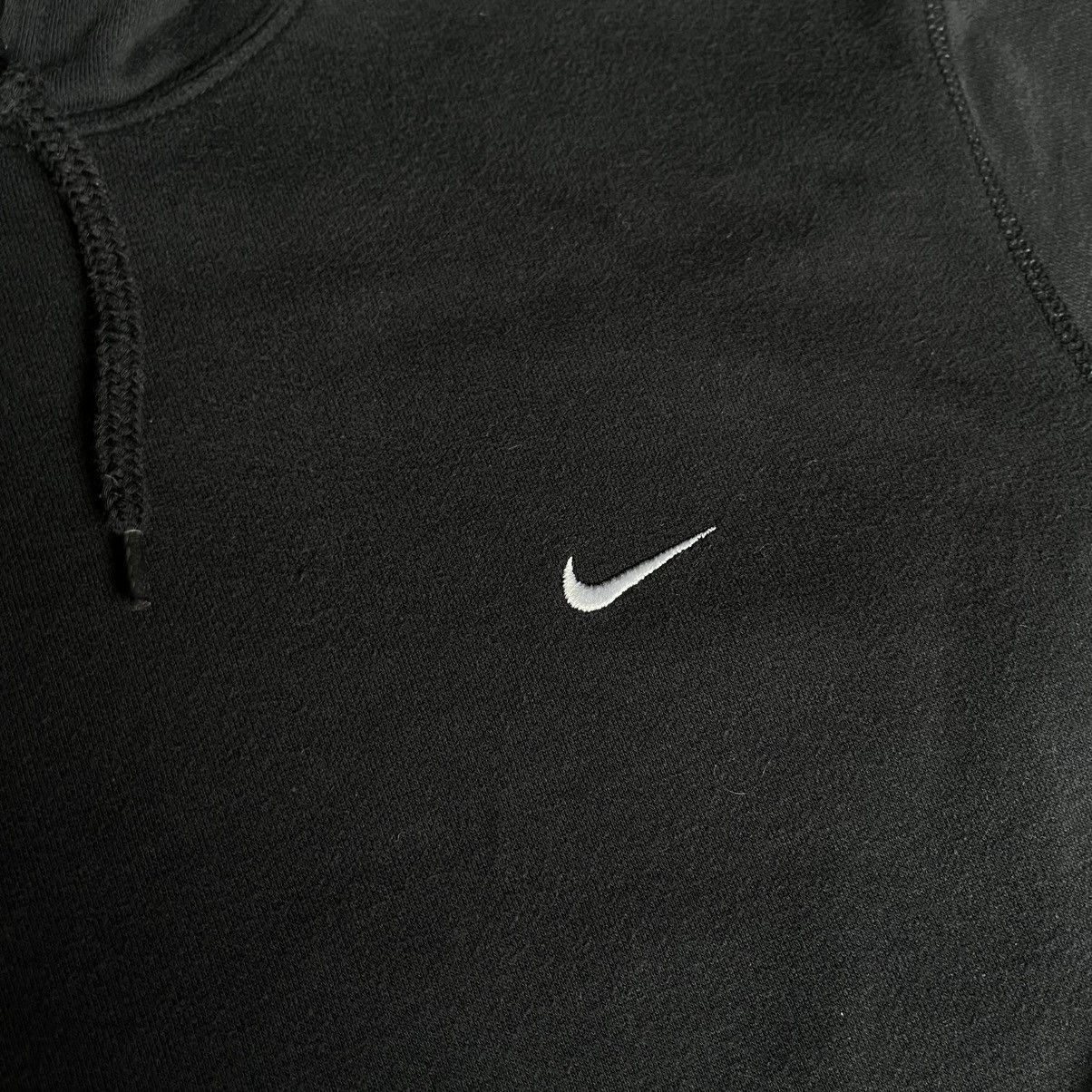 Nike Vintage 2000s Nike Basic Logo Swoosh Pullover Black Hoodie Size US XL / EU 56 / 4 - 4 Thumbnail