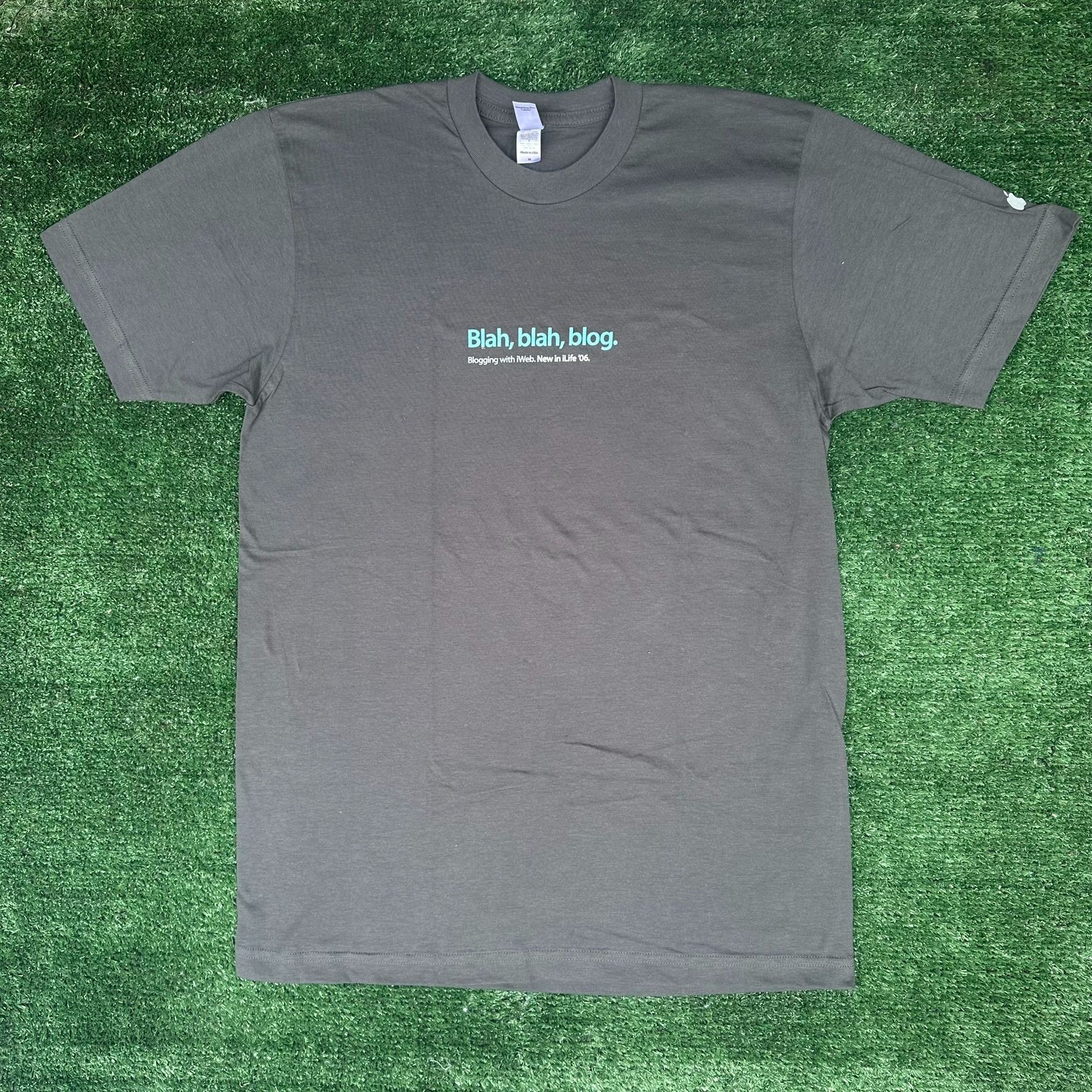 Apple Vintage Y2K Apple iWeb iLife Blogging T-Shirt 2006 Gray M Ma Size US M / EU 48-50 / 2 - 1 Thumbnail