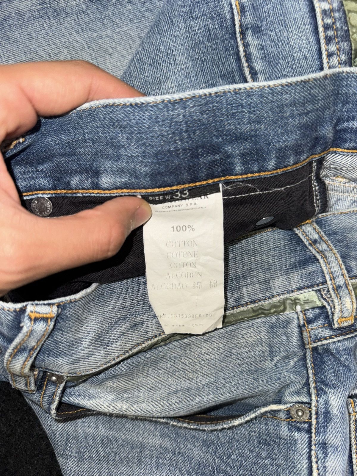 Stone Island Stone Island Reflective Back Pocket Jeans Size US 33 - 6 Thumbnail