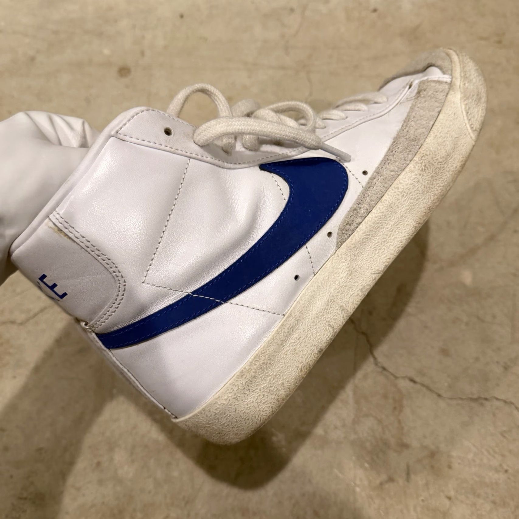 Nike Nike Blazer Mid 77 White Blue Shoes Sneakers CZ1055-124 Womens US 10.5 Size M / US 6-8 / IT 42-44 - 4 Thumbnail