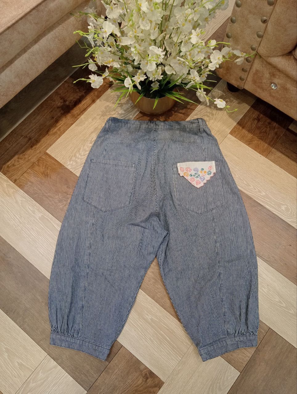 Issey Miyake NE-NET ISSEY MIYAKE HICKORY DENIM BALLOON PANTS - SIZE 2 Size US 30 / EU 46 - 9 Thumbnail