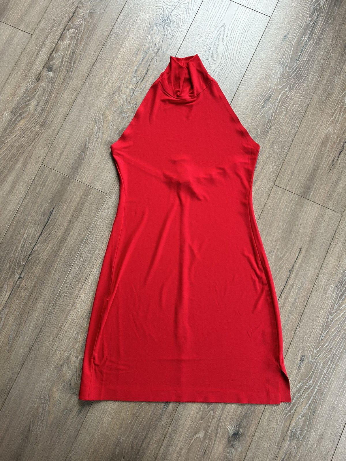 Norma Kamali Norma Kamali mini red halter dress S Size S / US 4 / IT 40 - 1 Thumbnail
