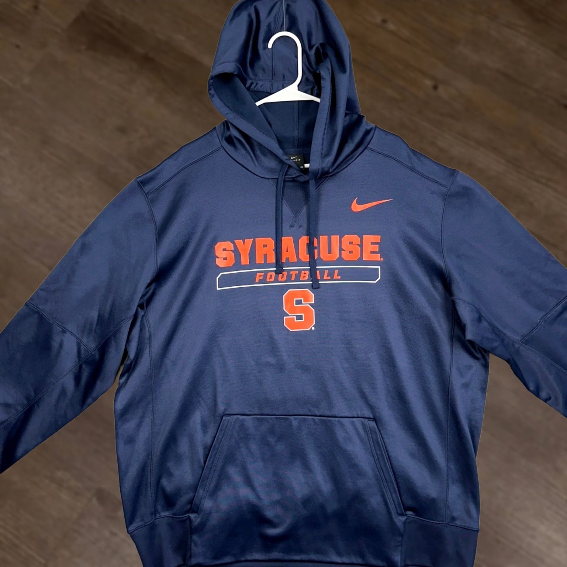 Nike Nike Syracuse Orange Hoodie Mens 2XL Navy Dri-FIT Football Sweatshirt Swoosh Size US XXL / EU 58 / 5 - 1 Thumbnail
