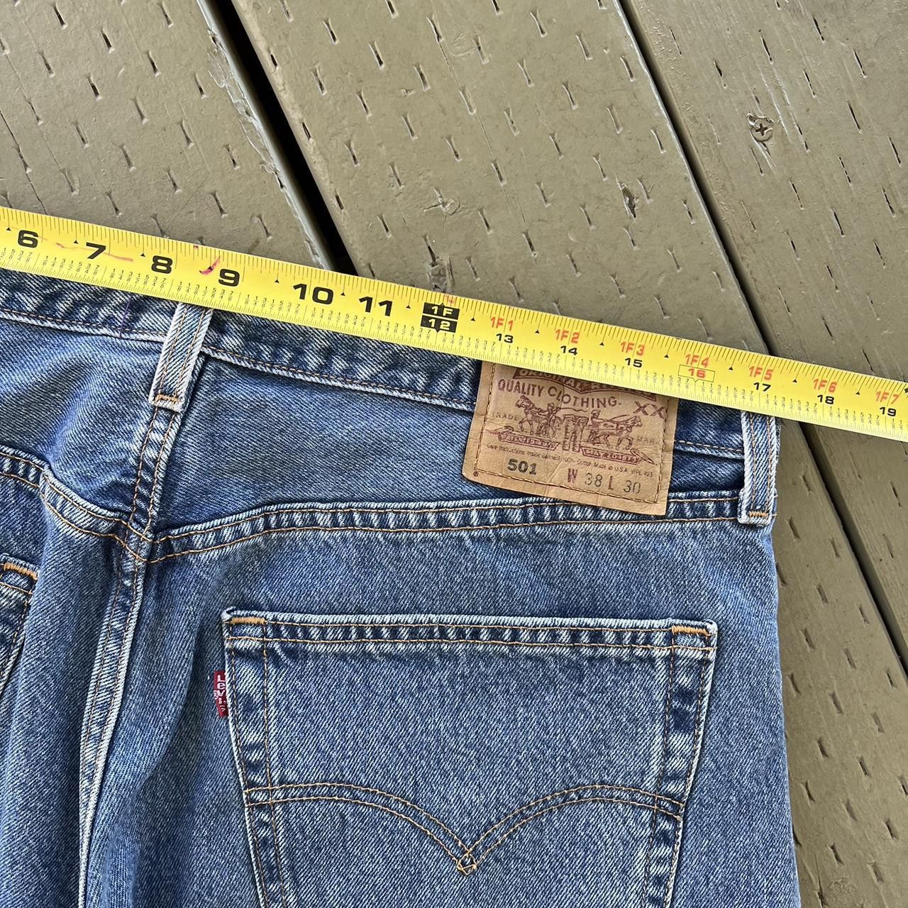 Levi's × Vintage Vintage Levis 501 Jeans Light Wash Levi's Denim Size US 34 / EU 50 - 6 Thumbnail