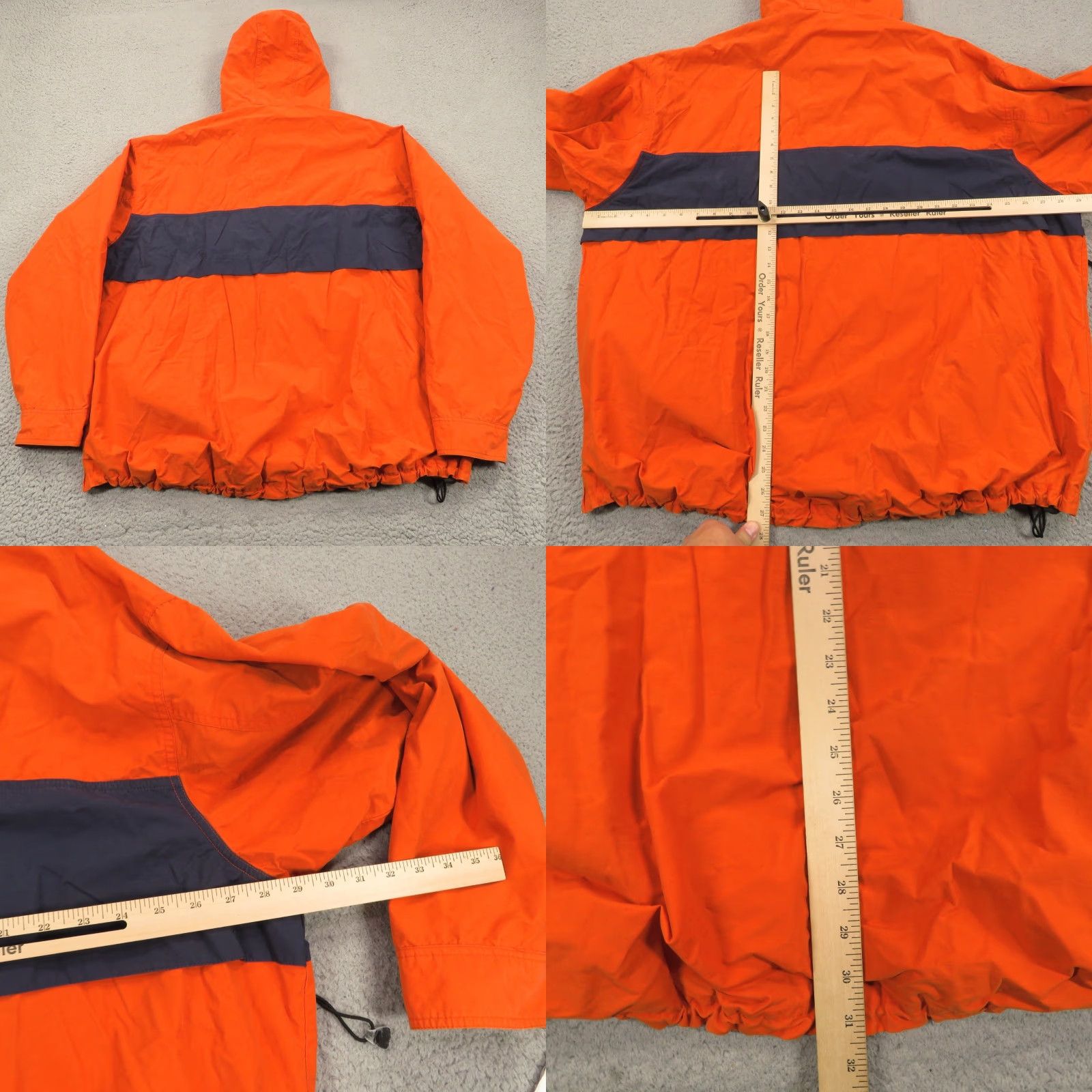 Old Navy VINTAGE Old Navy Jacket Mens 2XL Windbreaker Hooded Anorak Orange 90s Logo Zipper Pockets Soft Shell Nylon Wind-Resistant Size US XXL / EU 58 / 5 - 8 Thumbnail