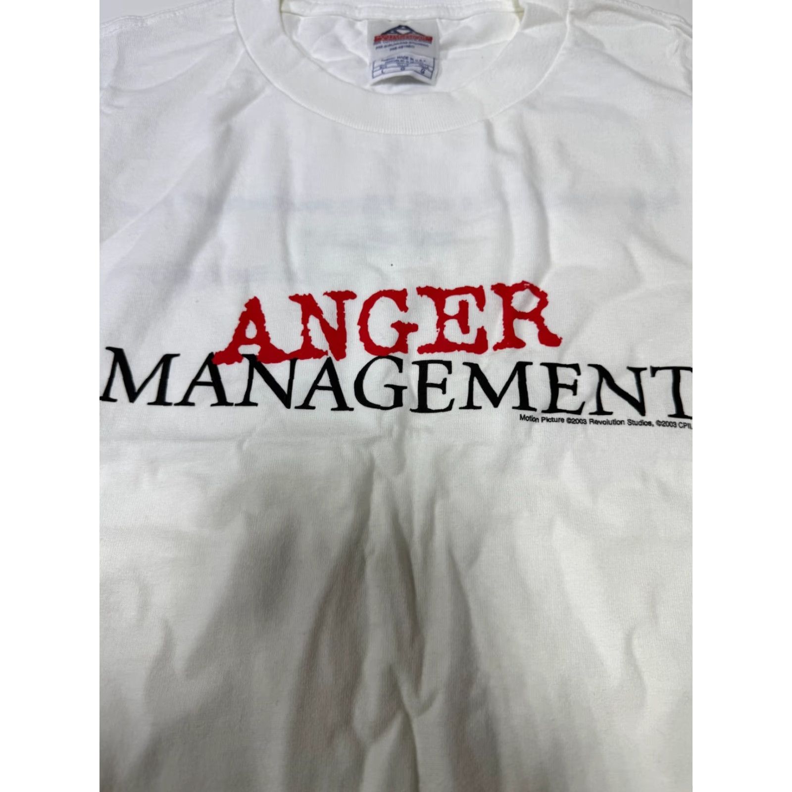 Vintage VINTAGE 2003 ADAM SANDLER ANGER MANAGEMENT T-SHIRT Large White Movie Mens Size US L / EU 52-54 / 3 - 3 Thumbnail