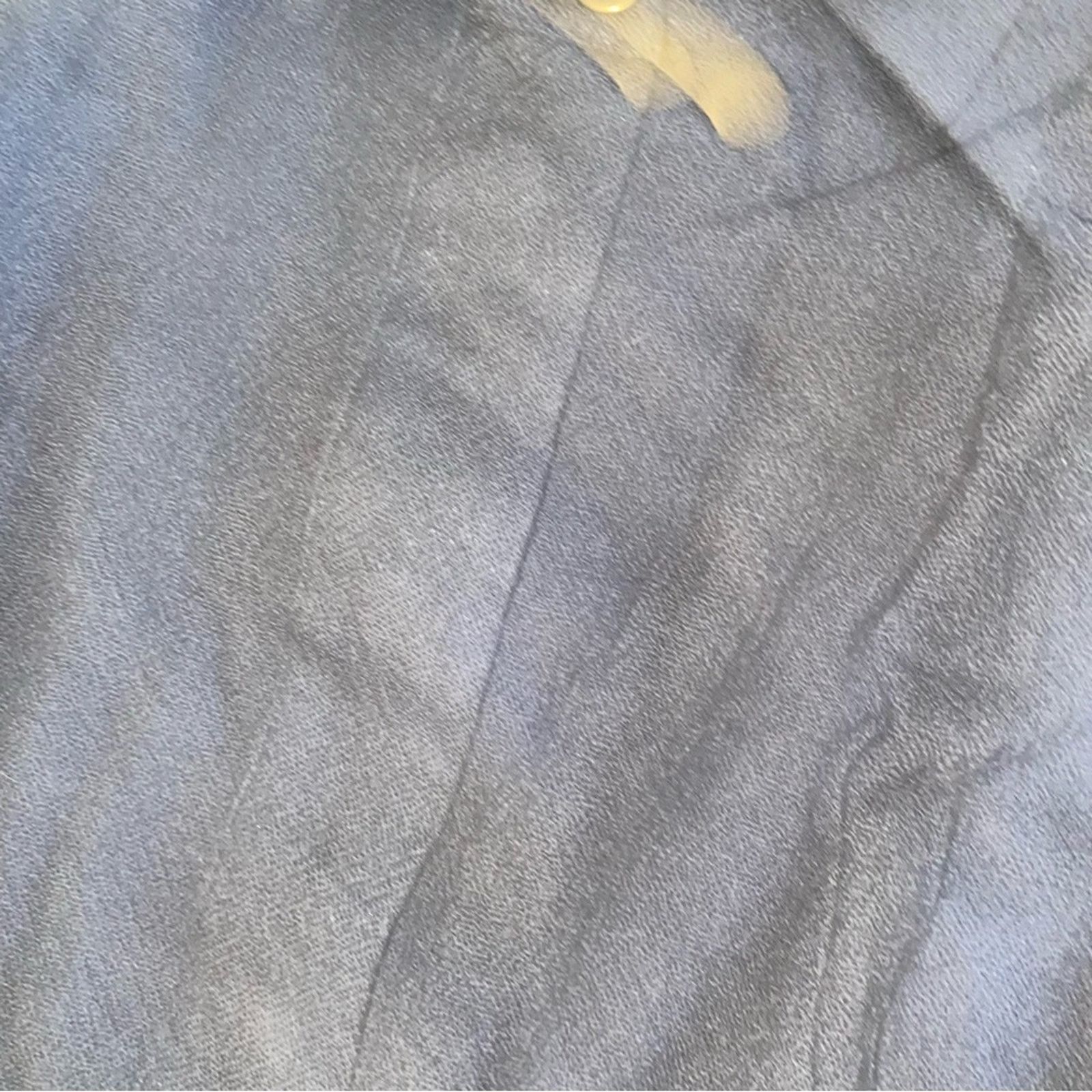 Calypso St Barth New Calypso St Barth $350 Gray Linen Snap Front Dress MED Size M / US 6-8 / IT 42-44 - 6 Thumbnail